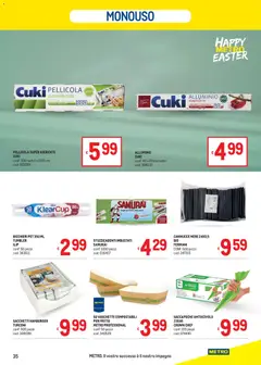 Anteprima del volantino Metro volantino valido a partire dal 19.03.2026 | Pagina: 35 | Prodotti: Pellicola, Alluminio, Hamburger, Vaschette