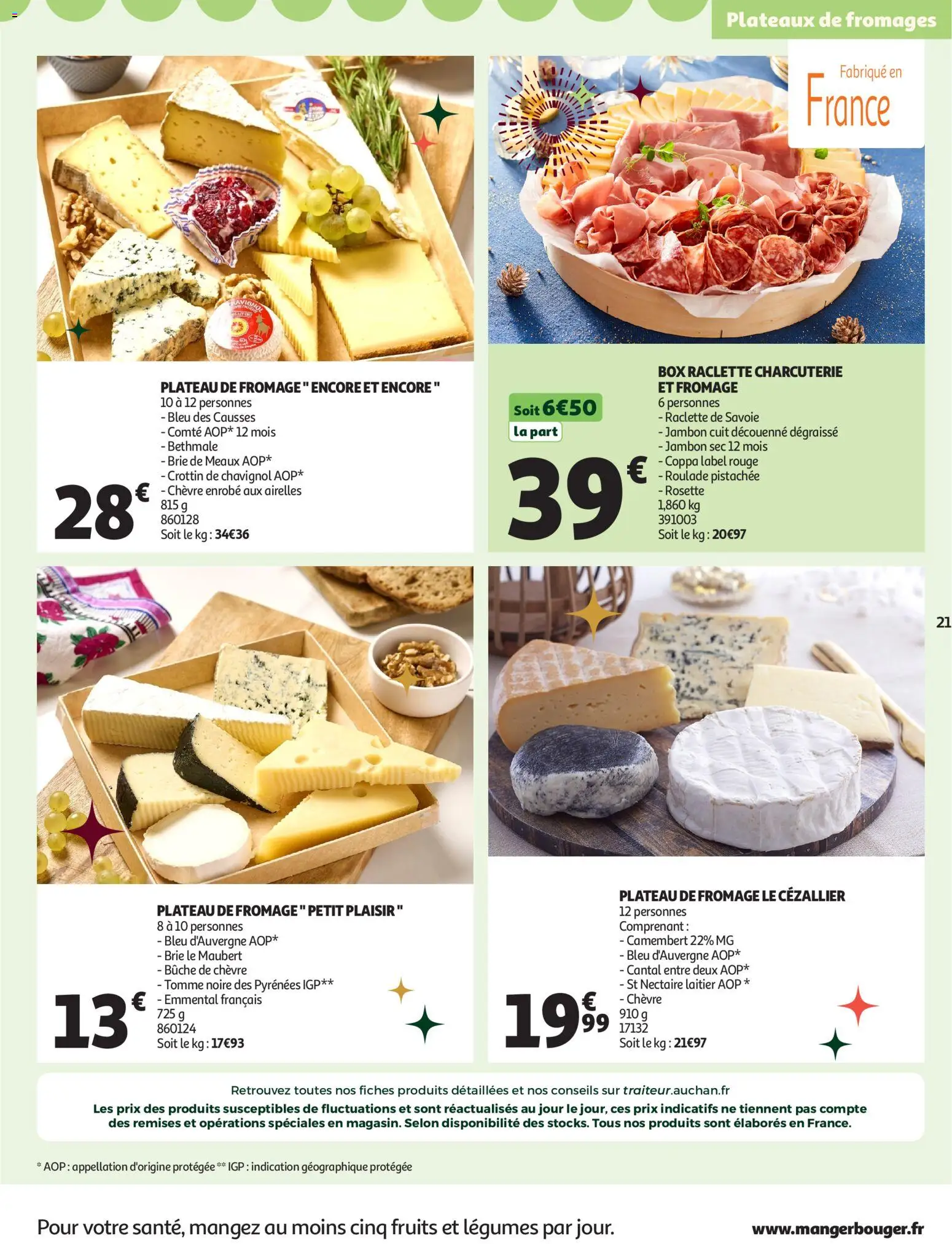 {H1} | Page: 21 | Produits: Emmental, Fromage, Brie, Camembert