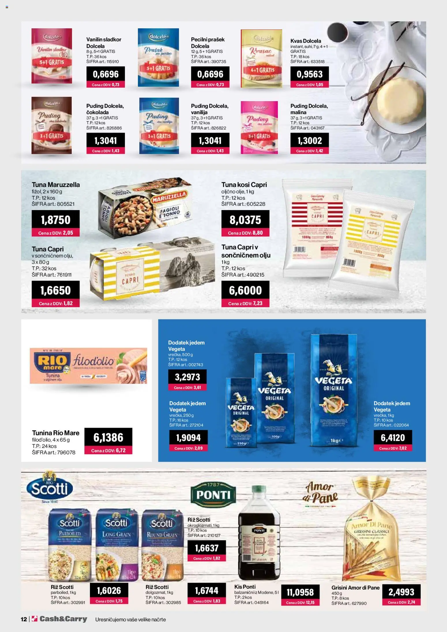 Novi Mercator katalog ponudbe – veljaven od 01.03.2026 | Stran: 12 | Izdelki: Prašek, Kos, Cokolada, Sladkor