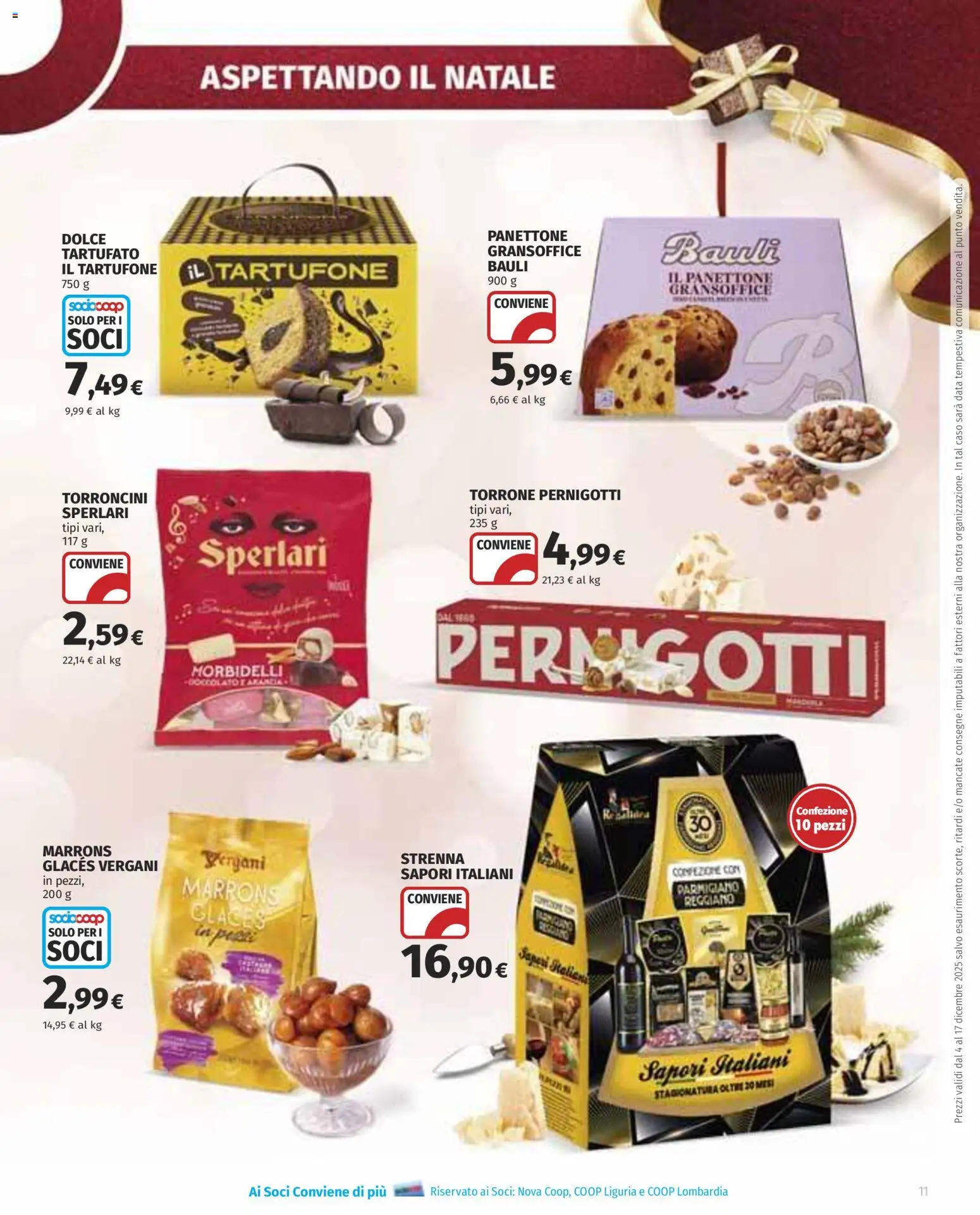 Volantino Ipercoop del 04.12.2025 | Pagina: 11 | Prodotti: Panettone, Arancia, Torroncini, Parmigiano