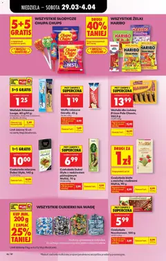 Pogląd oferty "Wafelek Princessa Longa, 40 g/41 g, kokosowa, mleczna, klasyczna 31,25/30,49 zł/kg" - ważna od 29.03.2026 | Strona: 62