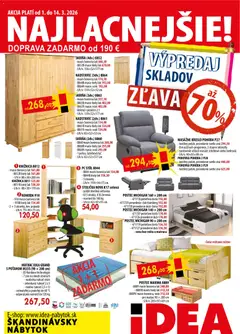 IDEA nábytok leták platný od 01.03.2026