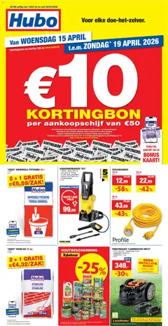 Hubo folder - Voorbeeld van een folder van Hubo, geldig van 15.04.2026