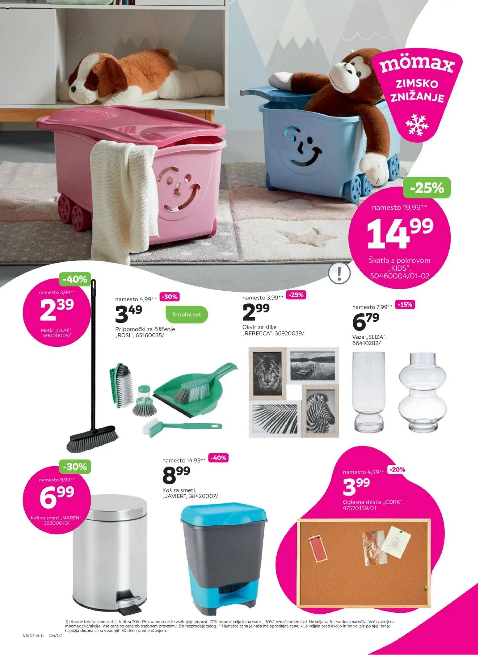 Novi Mömax katalog ponudbe – veljaven od 31.12.2025 | Stran: 6 | Izdelki: Okvir, Kos, Vaza, Koš za smeti
