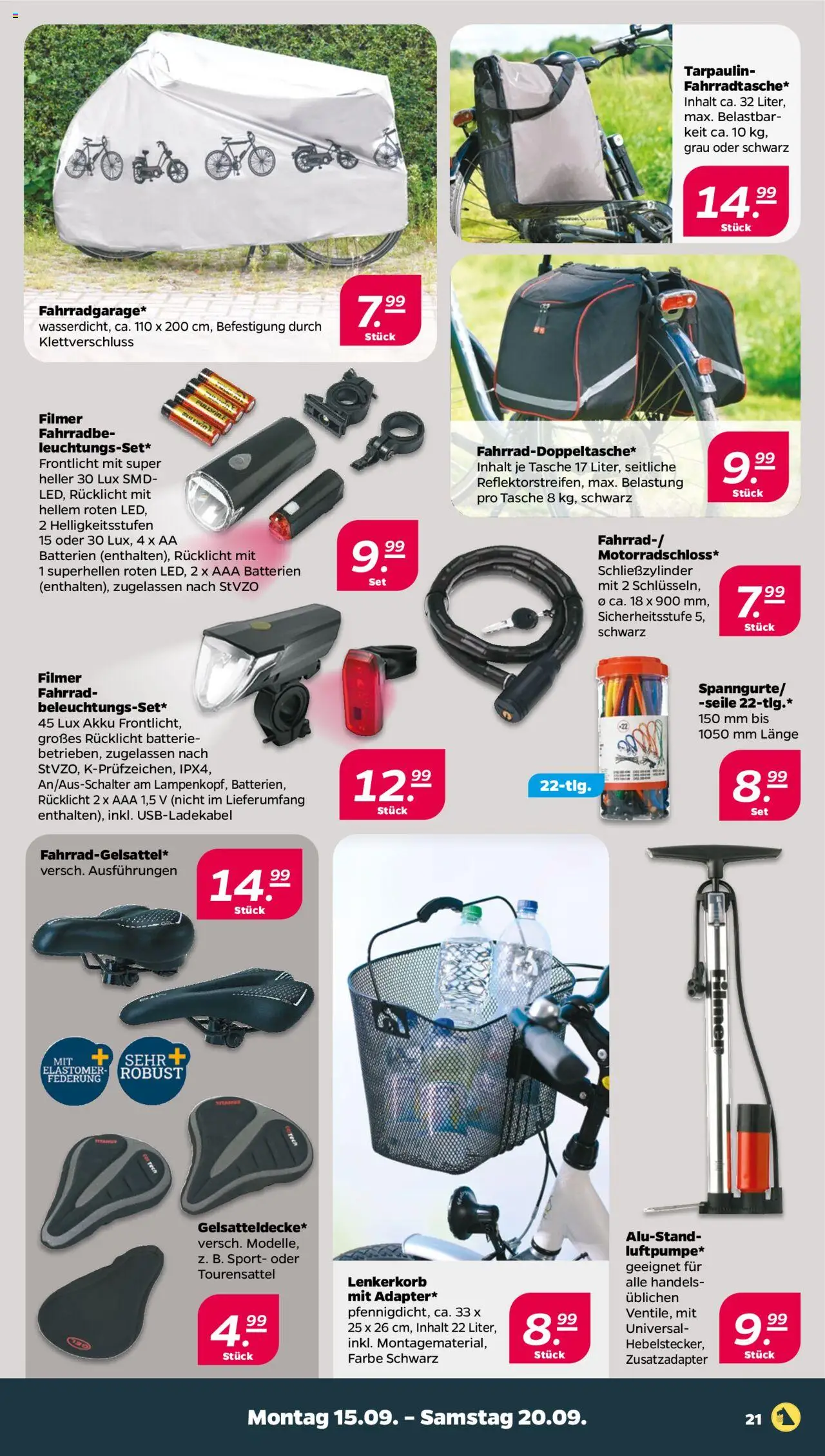 Netto Prospekt 	 – gültig ab 15.09.2025 | Seite: 21 | Produkte: Tasche, Batterien, Batterie