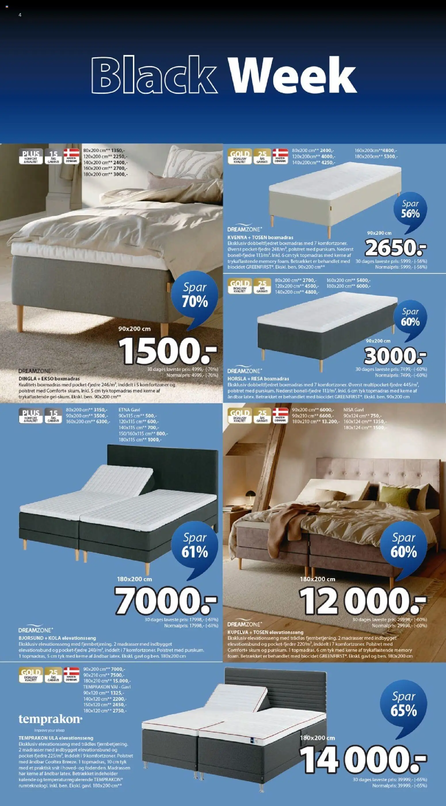 JYSK tilbudsavis – gyldig fra 24.11.2025 | Side: 4 | Produkter: Elevationsseng