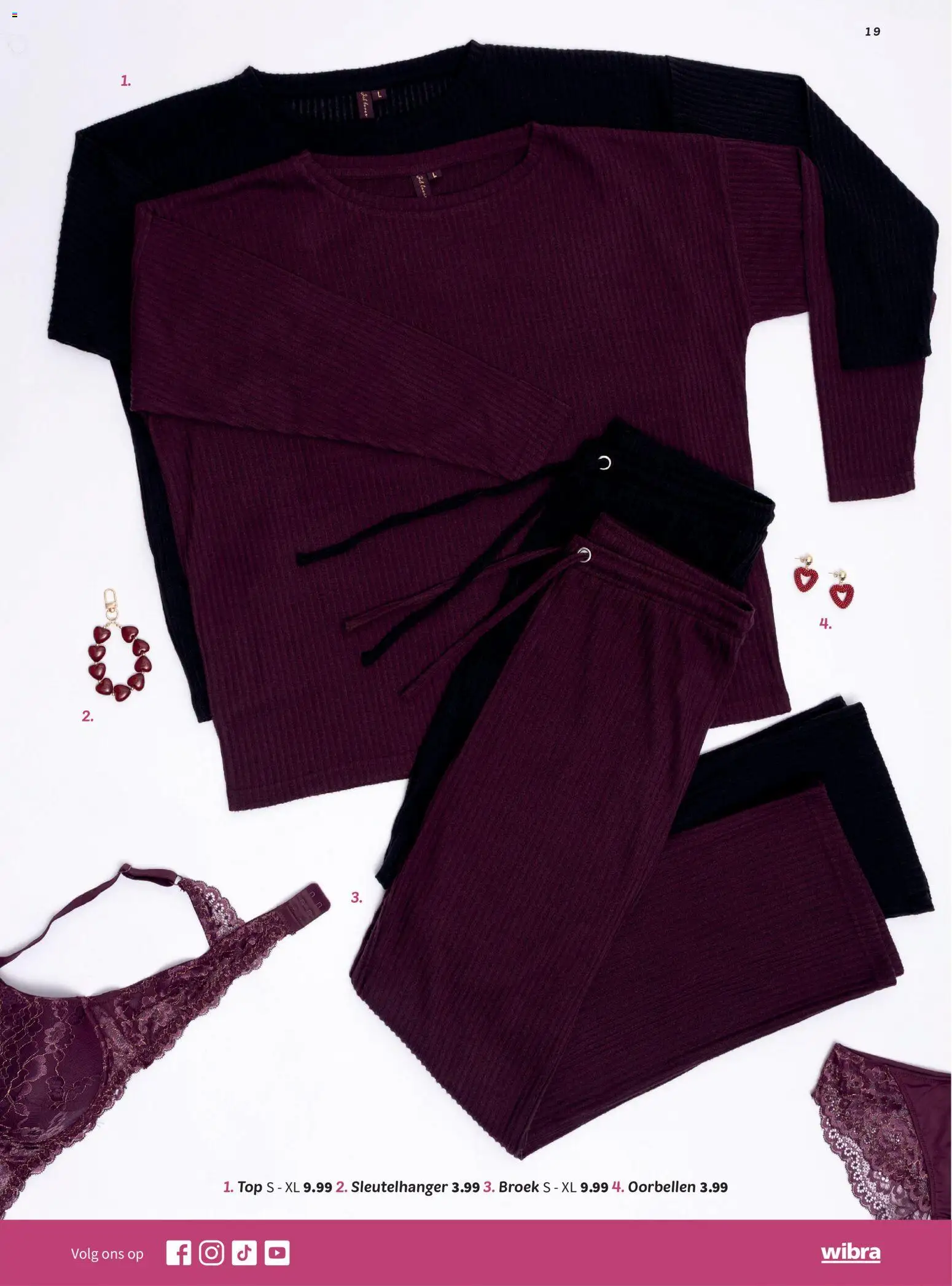 {H1} | Pagina: 19 | Producten: Broek, Oorbellen