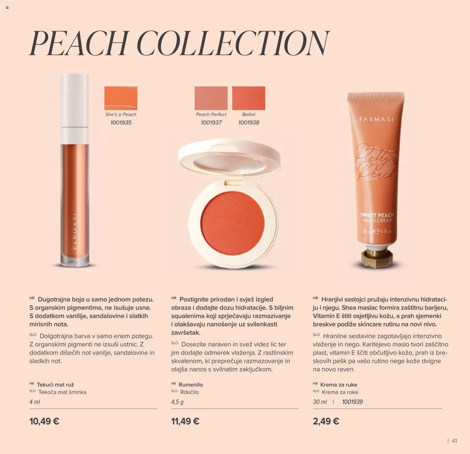Farmasi katalog | vrijedi od 02.03.2026 | Stranica: 41 | Proizvodi: Šminka, Rumenilo, Ruž, Krema za ruke
