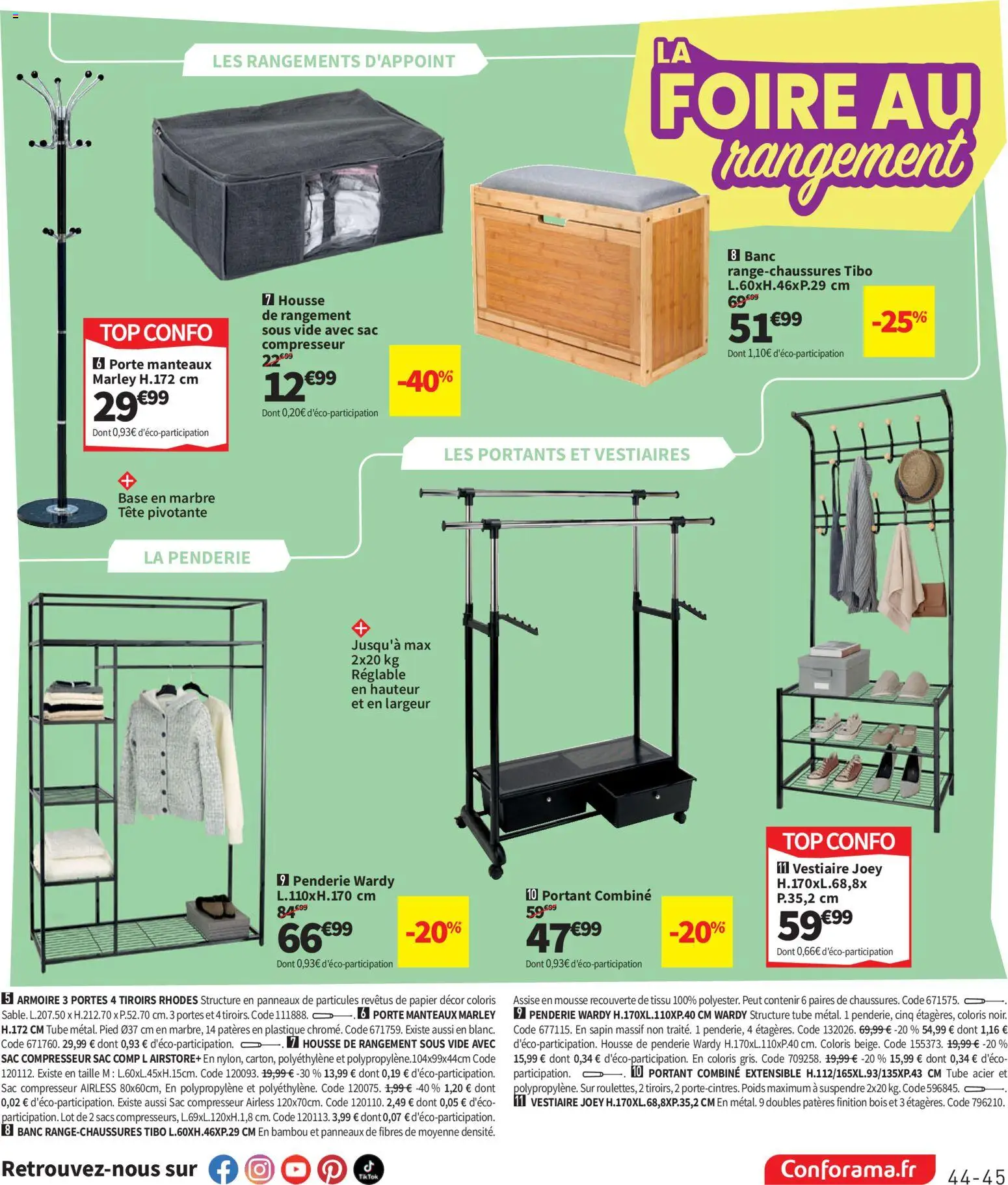 {H1} | Page: 45 | Produits: Sac, Base, Mousse, Portes