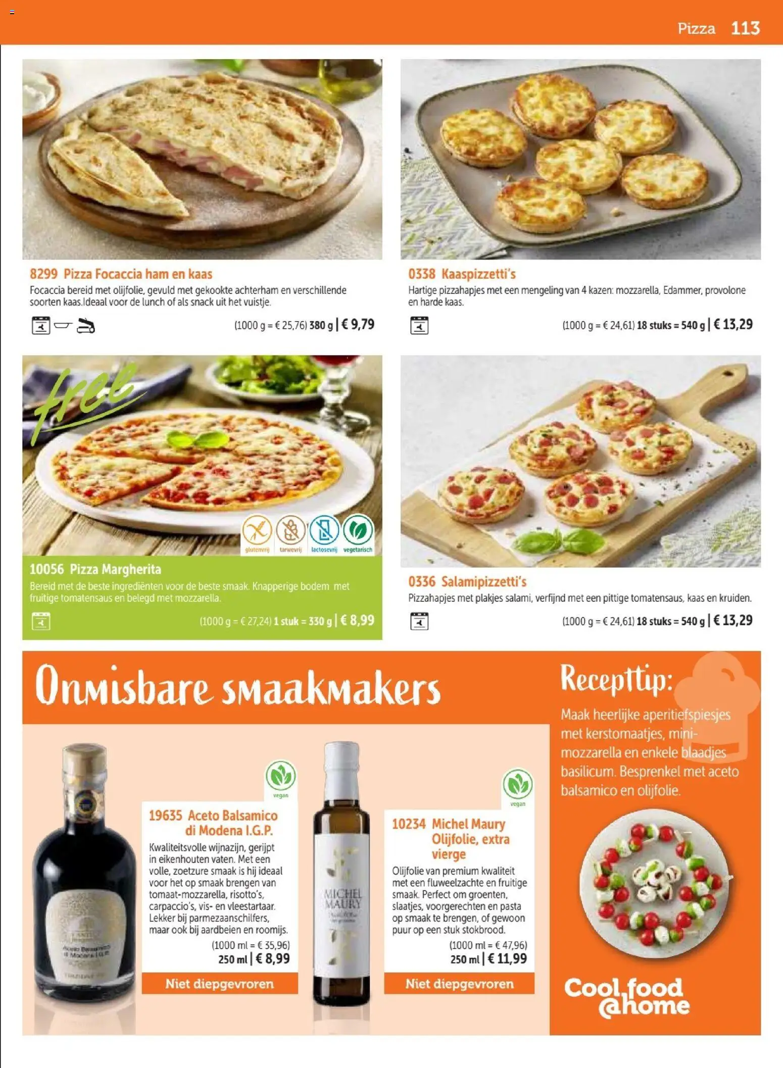 {H1} | Pagina: 113 | Producten: Olijfolie, Vis, Aardbeien, Mozzarella