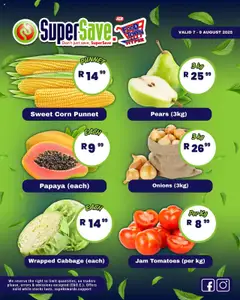 Preview of Super Save specials valid from 07.08.2025