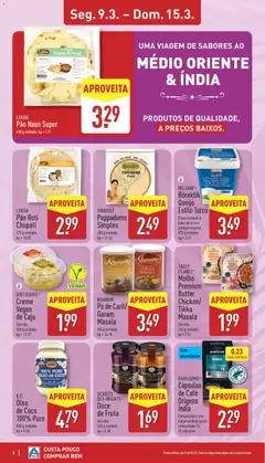 Pré-visualização Aldi folheto válido de 09.03.2026 | Página: 6 | Produtos: Pó, Pão, Café, Mel