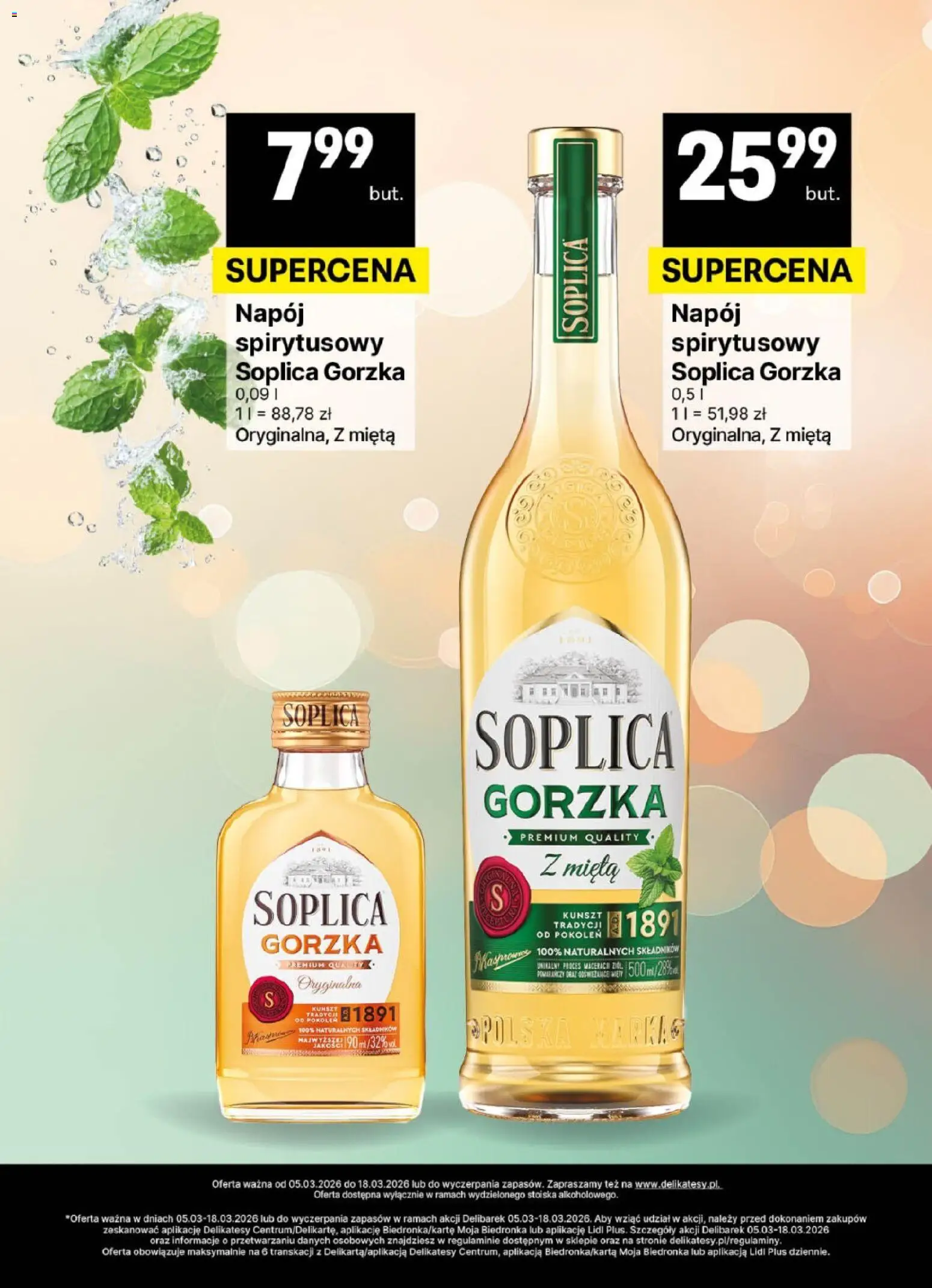 Delikatesy Centrum gazetka - DeliBarek od 05.03.2026 | Strona: 14 | Produkty: Delikatesy, Mięta