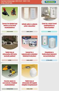 Praktiker Akciós újság - amely érvényes a következő dátumtól: 07.10.2025 | Oldal: 3 | Termékek: Ajtók, Szerszámok