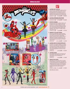 LADYBUG PUPPE, 26 cm große Gliederpuppe mit Zubehör und ihrem Kwami Tikki. Man kann ihr sogar die Haare stylen und ihre Kleidung ist abnehmbar. ab 27.10.2025 gültig | Seite: 76