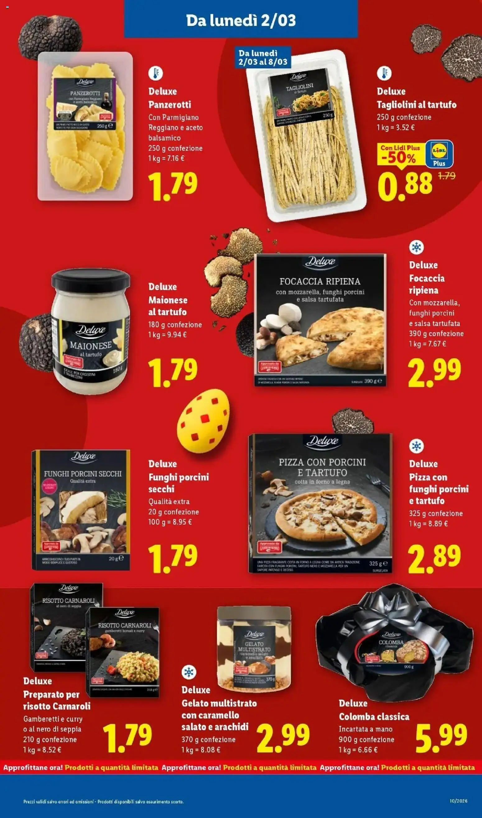 Volantino Lidl del 01.03.2026 | Pagina: 19 | Prodotti: Focaccia, Salsa, Funghi, Aceto