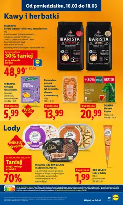 Pogląd oferty "BON GELATI Lody w tubce, 110 ml pomarańczowe, 100 ml = 1,81" - ważna od 16.03.2026 | Strona: 61
