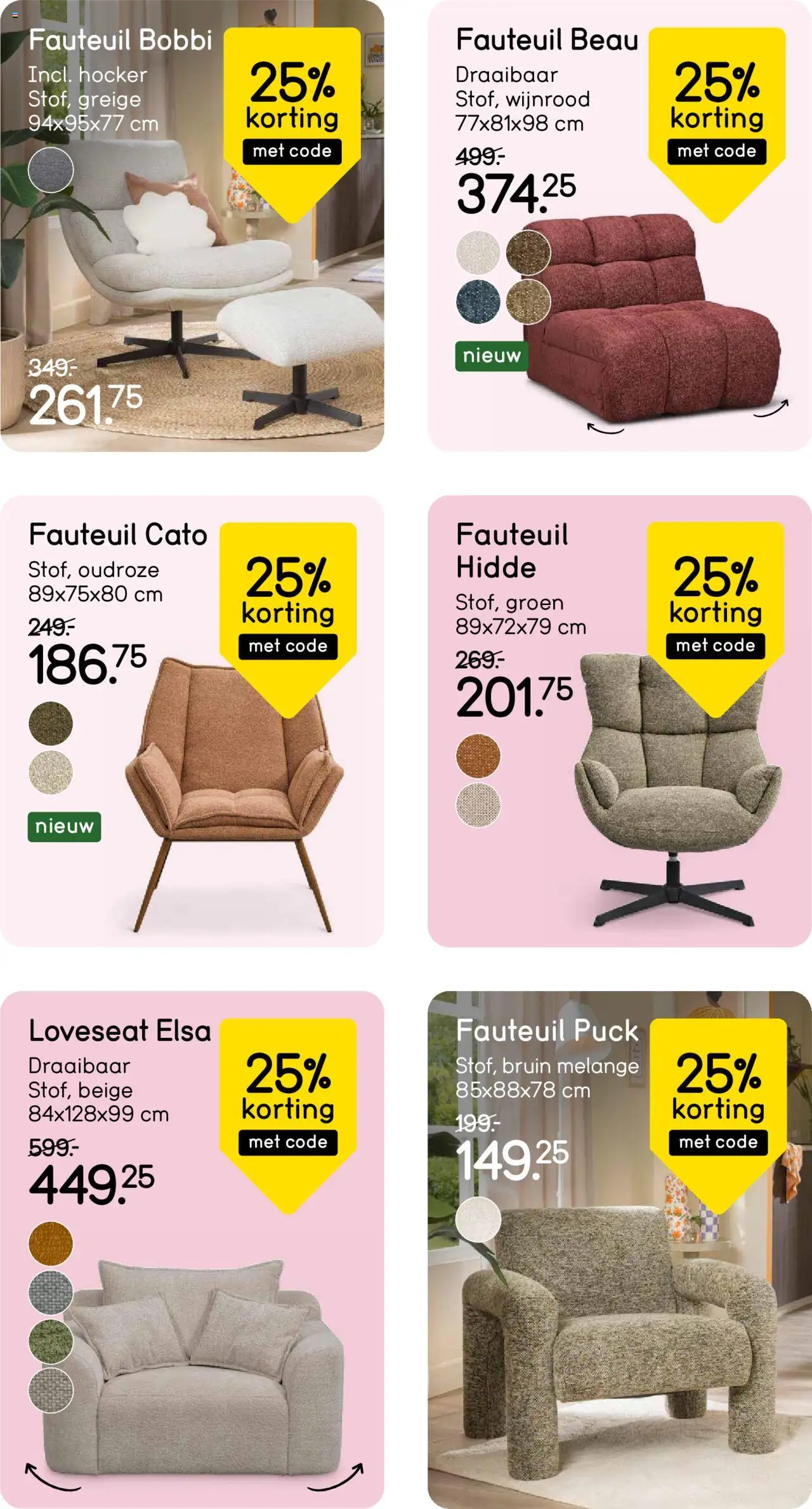  | Pagina: 3 | Producten: Fauteuil