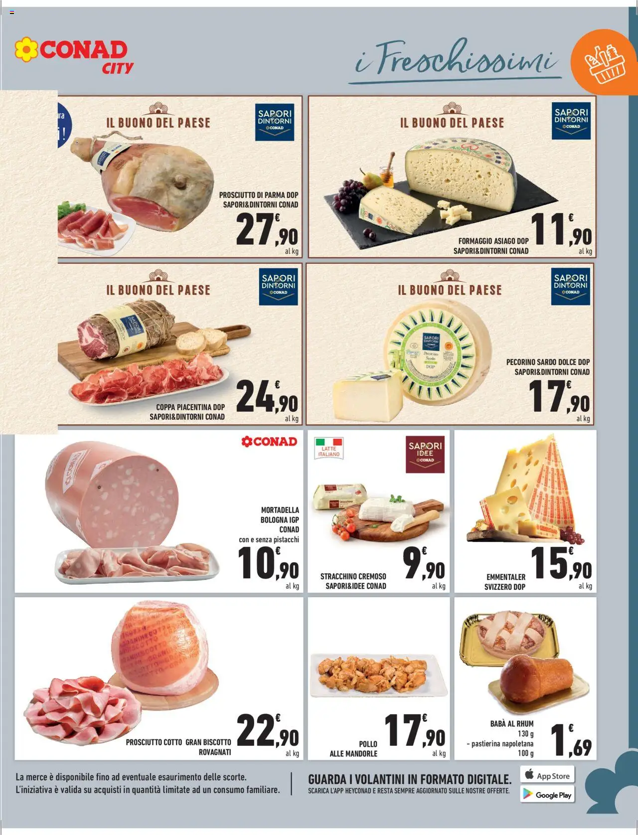 Volantino Conad del 12.09.2025 | Pagina: 13 | Prodotti: Prosciutto Cotto, Pollo, Formaggio, Pecorino