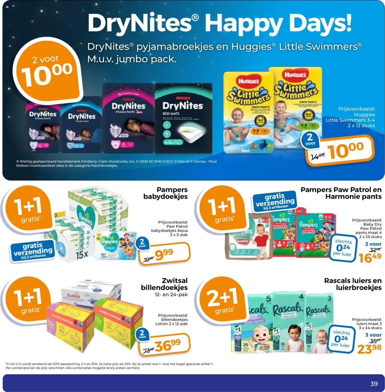  | Pagina: 39 | Producten: Pyjama, Kan, Pampers, Babydoekjes