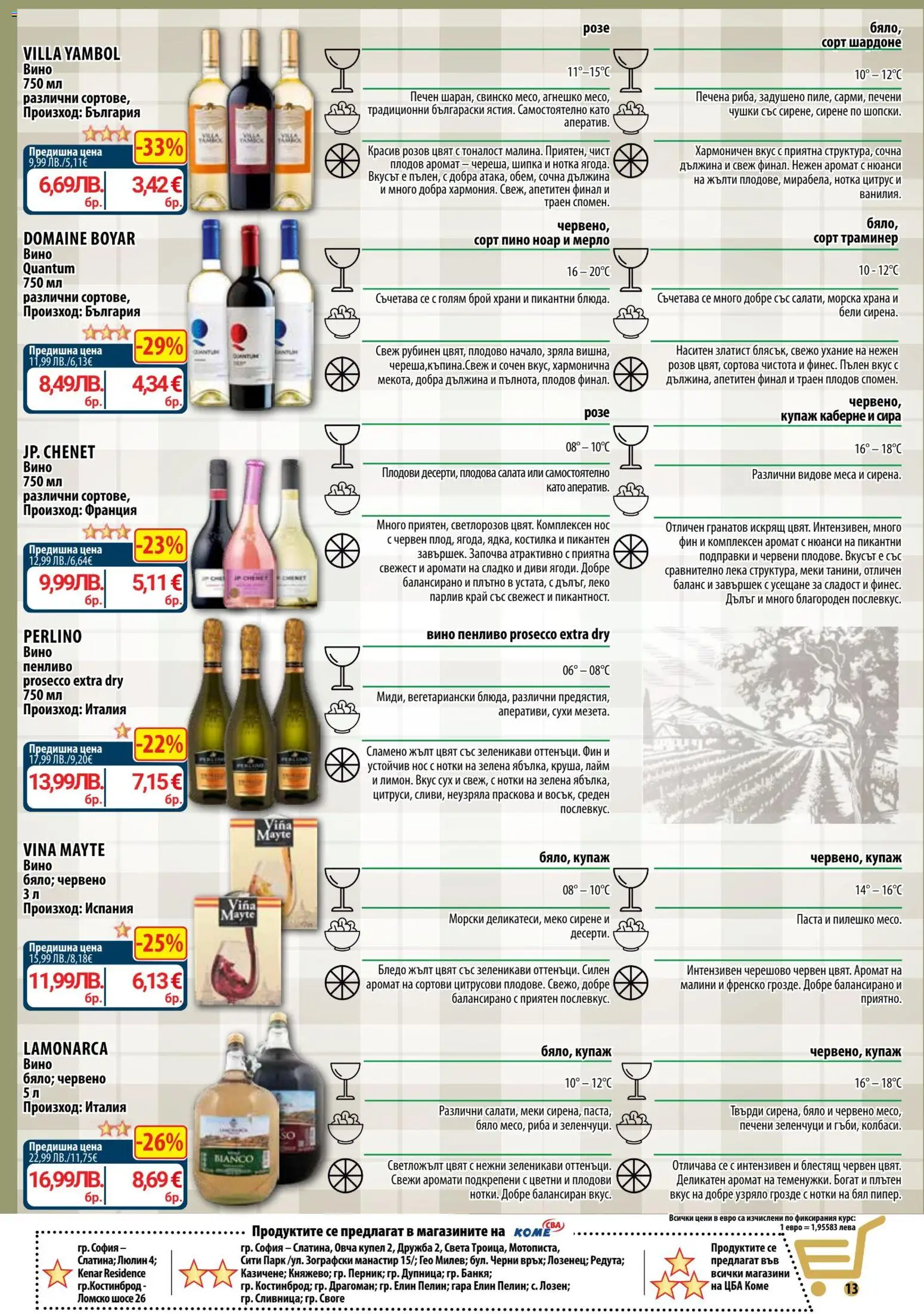{H1} | Страница: 13 | Продукти: Салата, Подправки, Зеленчуци, Паста