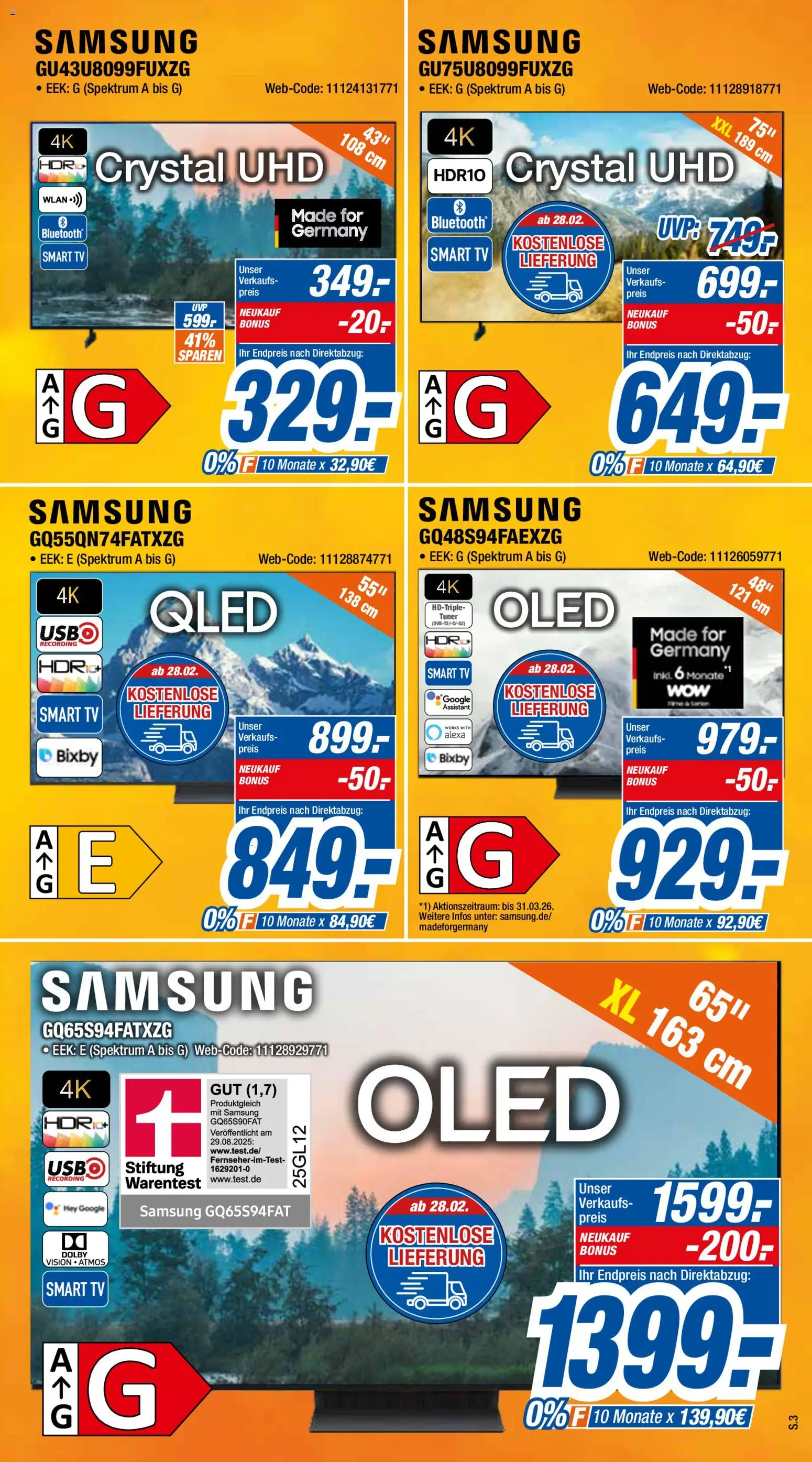 Expert Prospekt 	 – gültig ab 02.03.2026 | Seite: 3 | Produkte: Samsung, Smart TV, TV