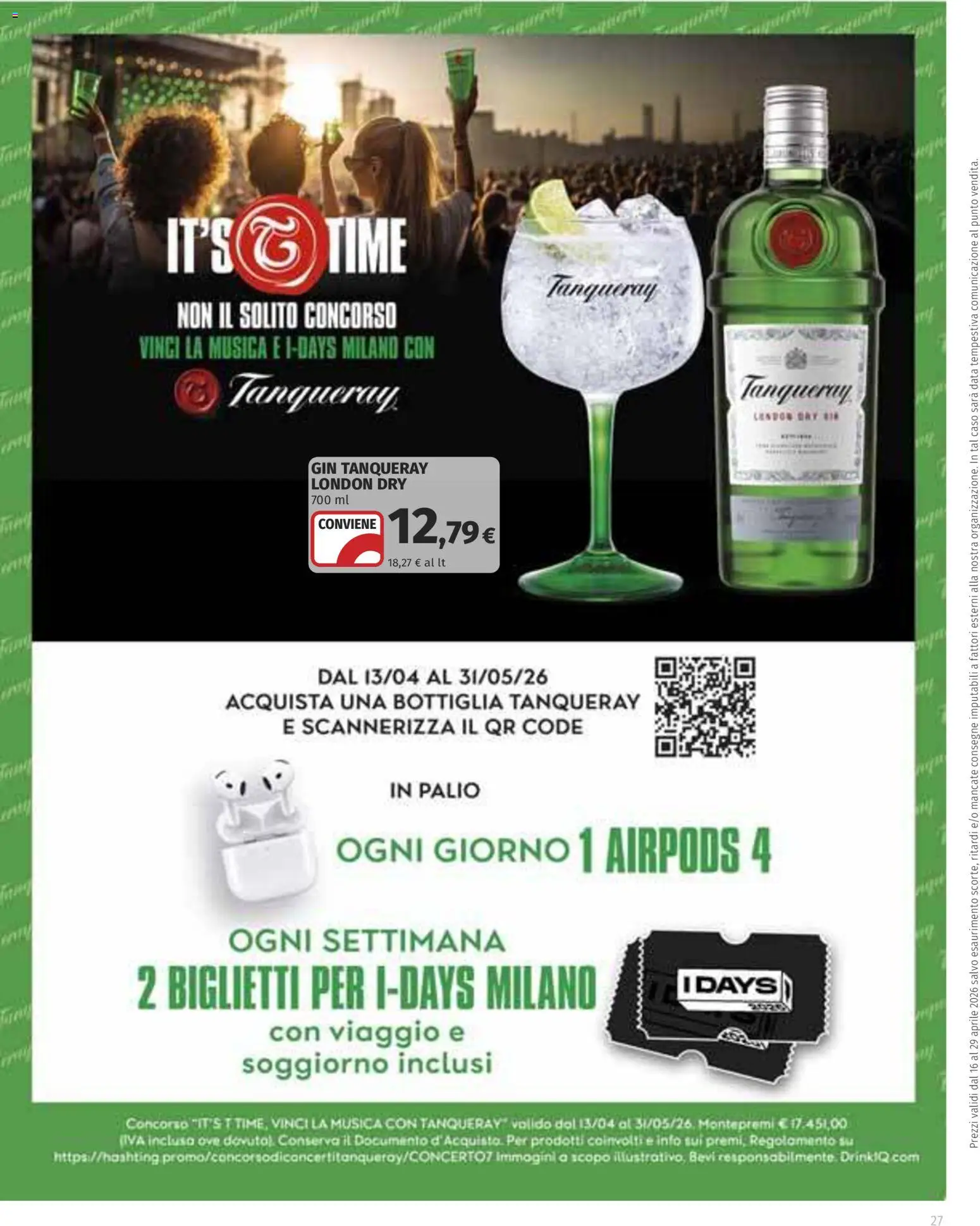 Volantino COOP del 16.04.2026 | Pagina: 27 | Prodotti: Tè, Gin, Data, Airpods