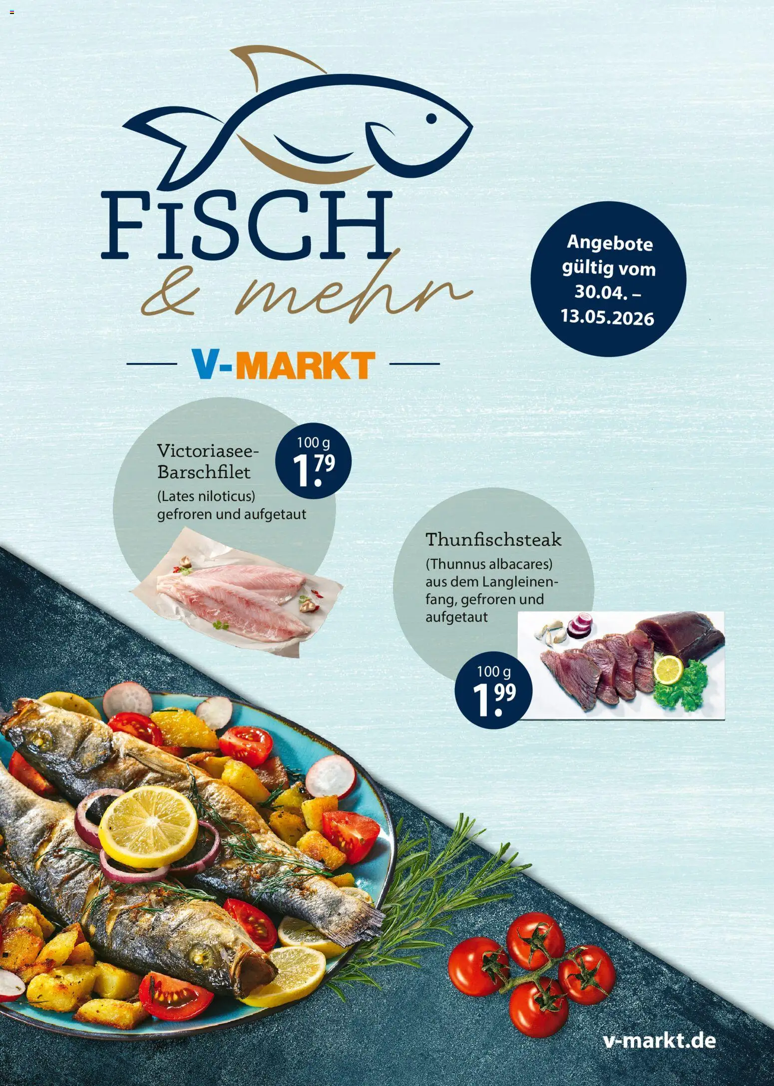 V-Markt Fischangebote München – gültig ab 30.04.2026 | Seite: 1 | Produkte: Fisch