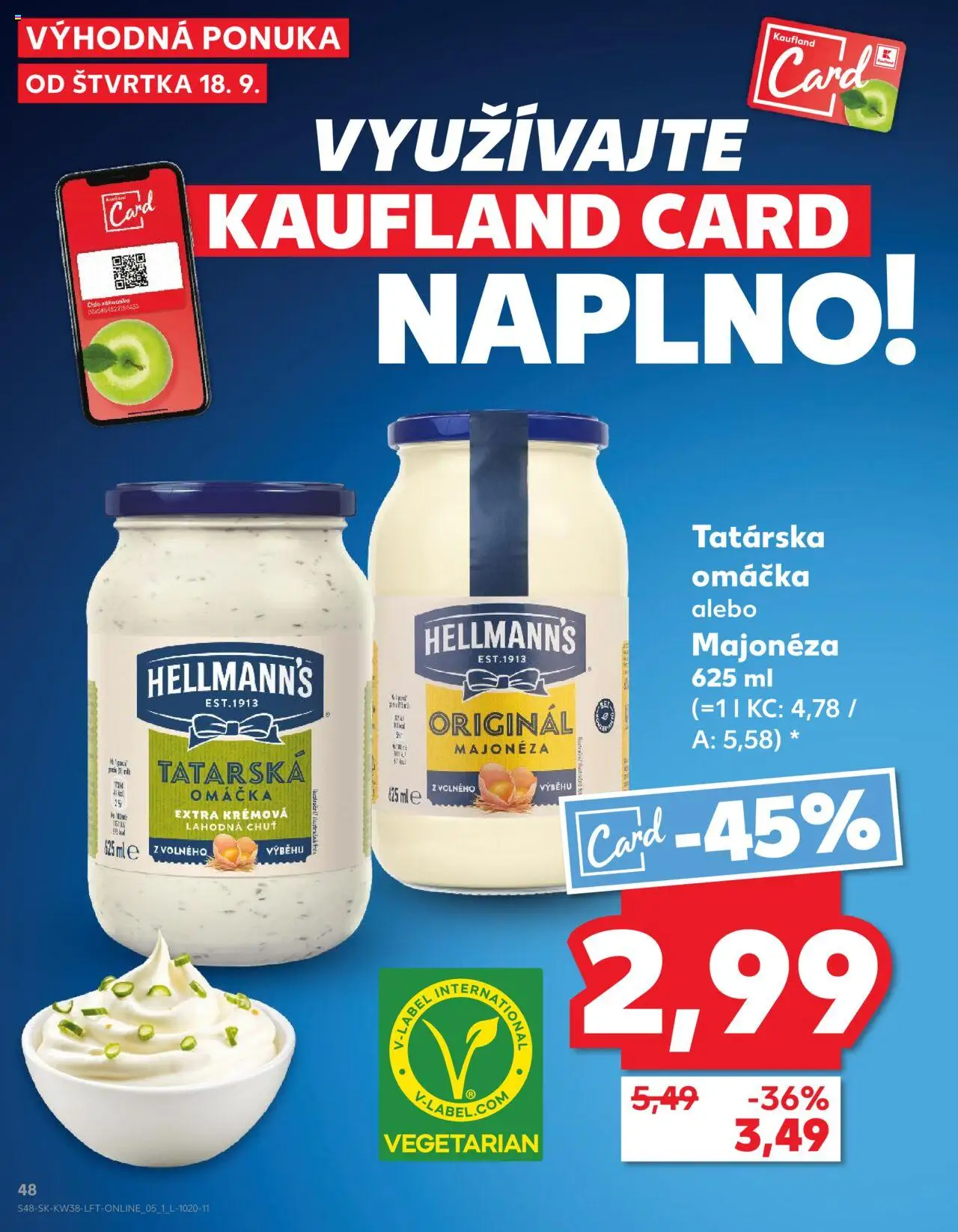 Kaufland SK akciós ujság - amely érvényes a következő dátumtól: 18.09.2025 | Oldal: 48