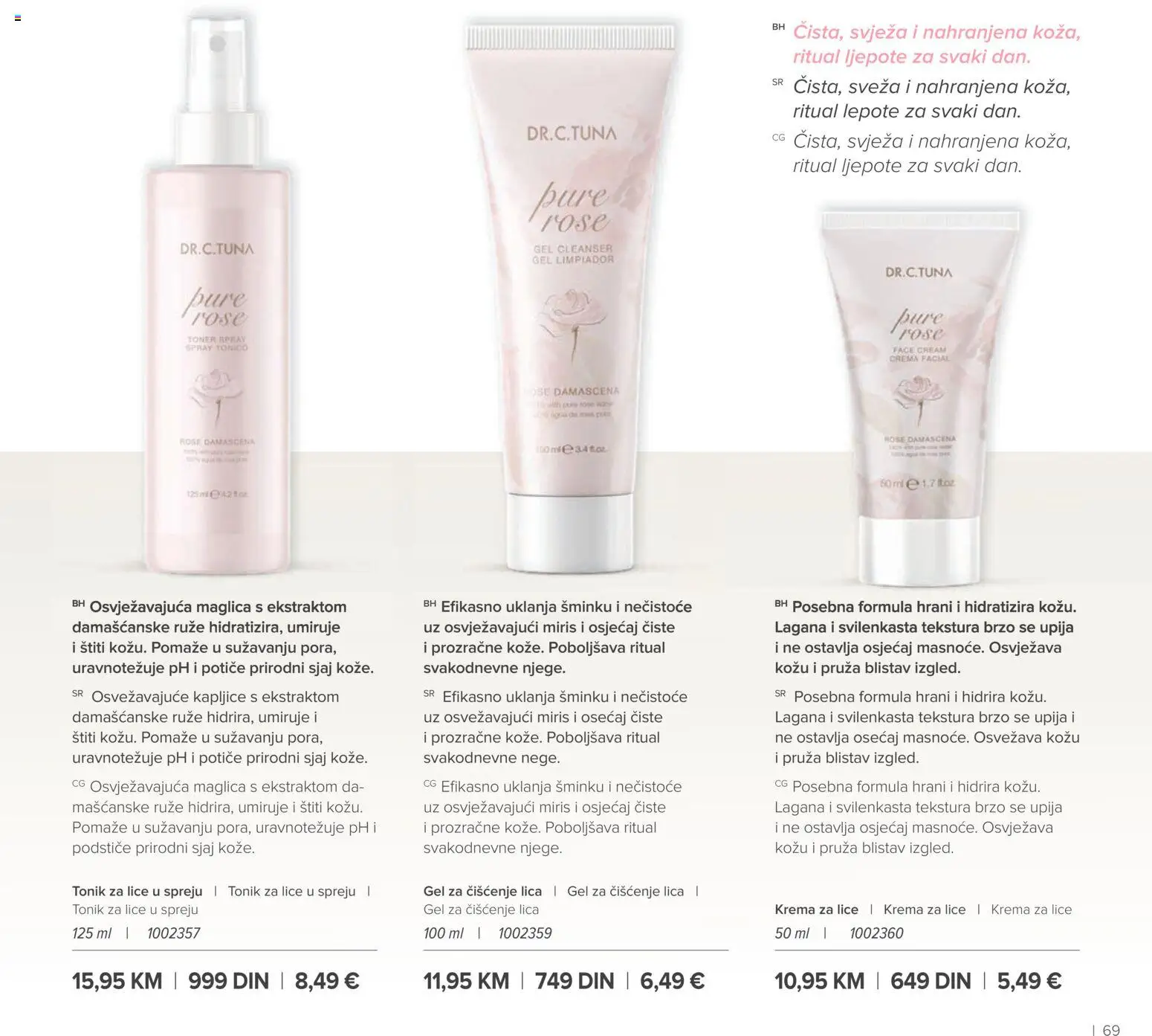 Farmasi katalog - važi od 01.03.2026 | Strana: 69 | Proizvode: Miris, Toner, Tonik, Ruze