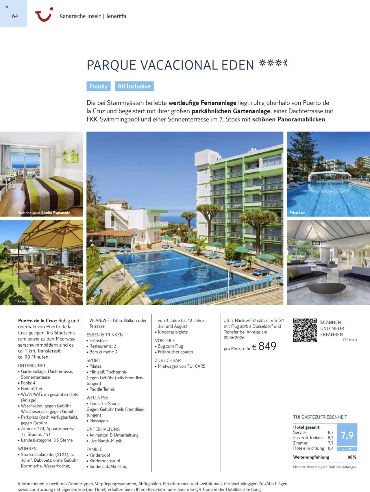 TUI Prospekt Kanaren, Kapverden & Senegal 2025/26	  – gültig ab 01.11.2025 | Seite: 64 | Produkte: Rum, Babybett