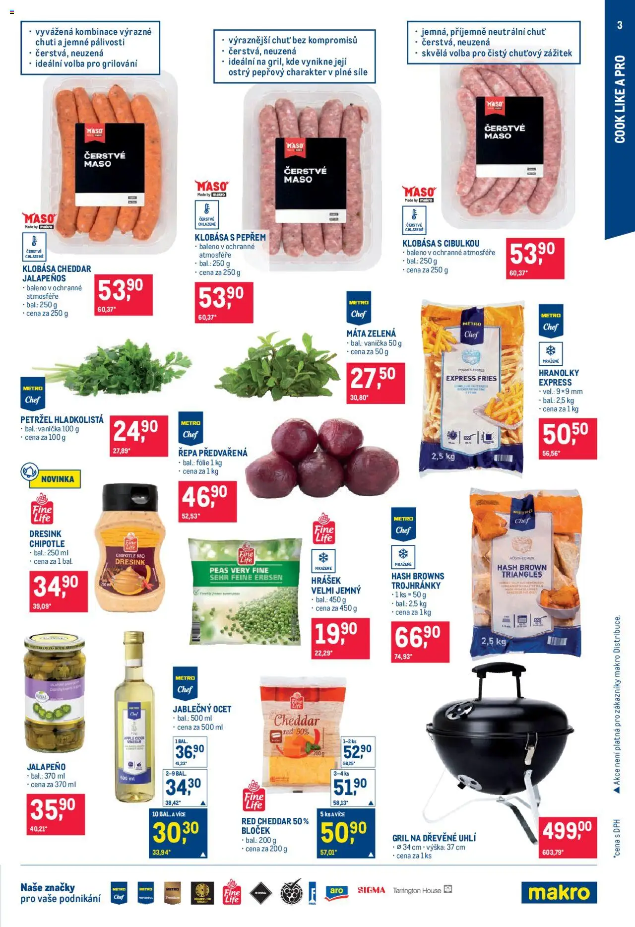 Makro leták - Pro milovníky jídla od 04.06.2025 | Strana: 3 | Produkty: Ocet, Jablečný ocet, Cider, Cheddar