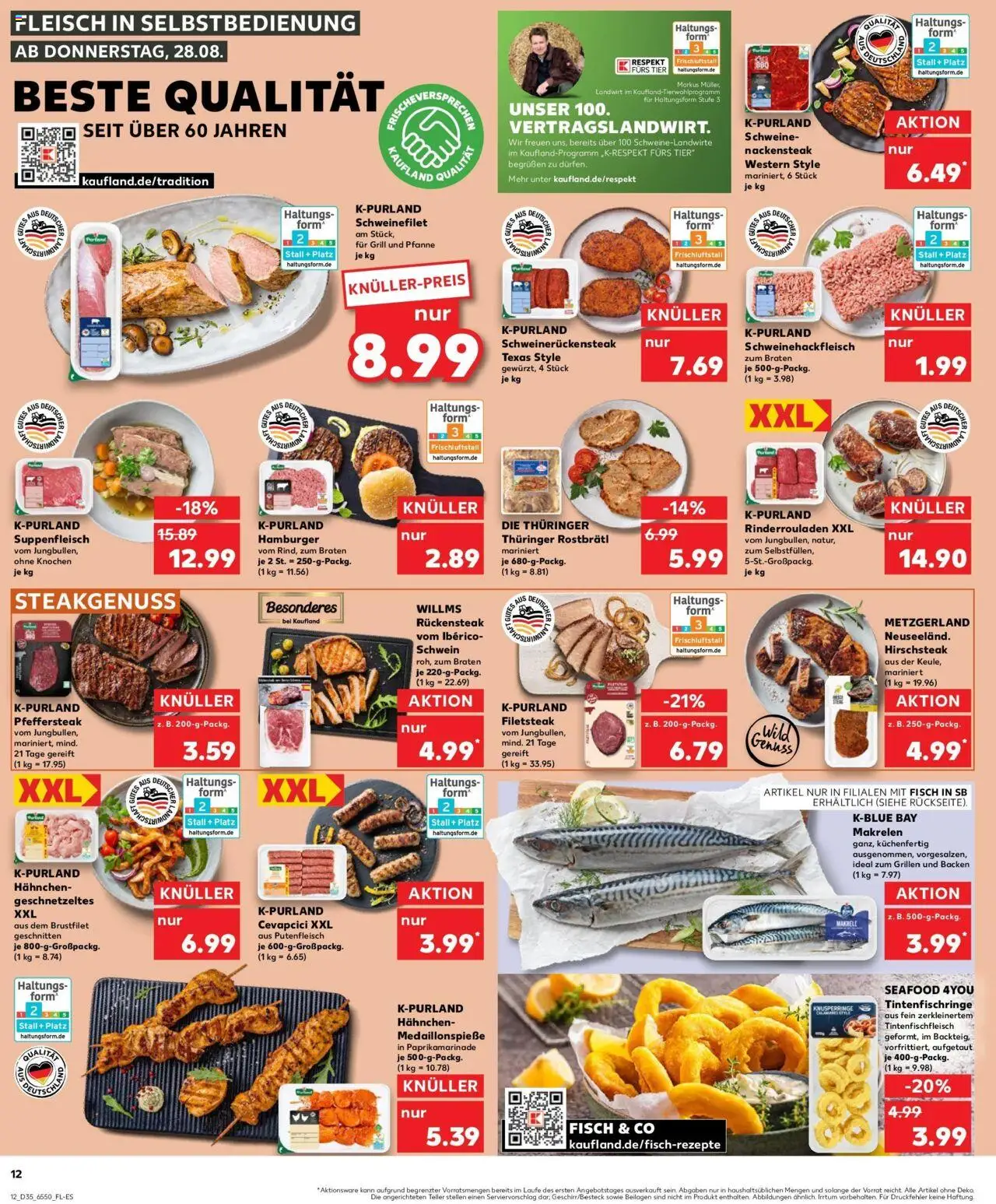 Kaufland prospekt Stadthagen	 – gültig ab 31.08.2025 | Seite: 23 | Produkte: Grill, Hahnchen, Burger, Fisch