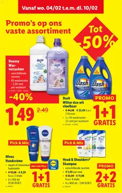 Head & Shoulders® Shampoo, verschillende soorten, € 5,99 per stuk, € 23,96 - € 11,98 b.a.v. 4 stuks, 4 x 400 ml - 7,49 EUR/l - Voorbeeld van een folder van Lidl, geldig van 04.02.2026 | Pagina: 22