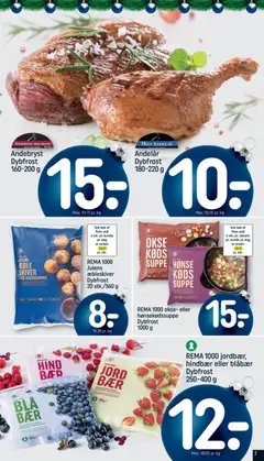 REMA 1000 jordbær, hindbær eller blåbær Dybfrost, REMA 1000 jordbær, hindbær eller blåbær Dybfrost 250-400 g gyldig fra 07.12.2025 | Side: 7