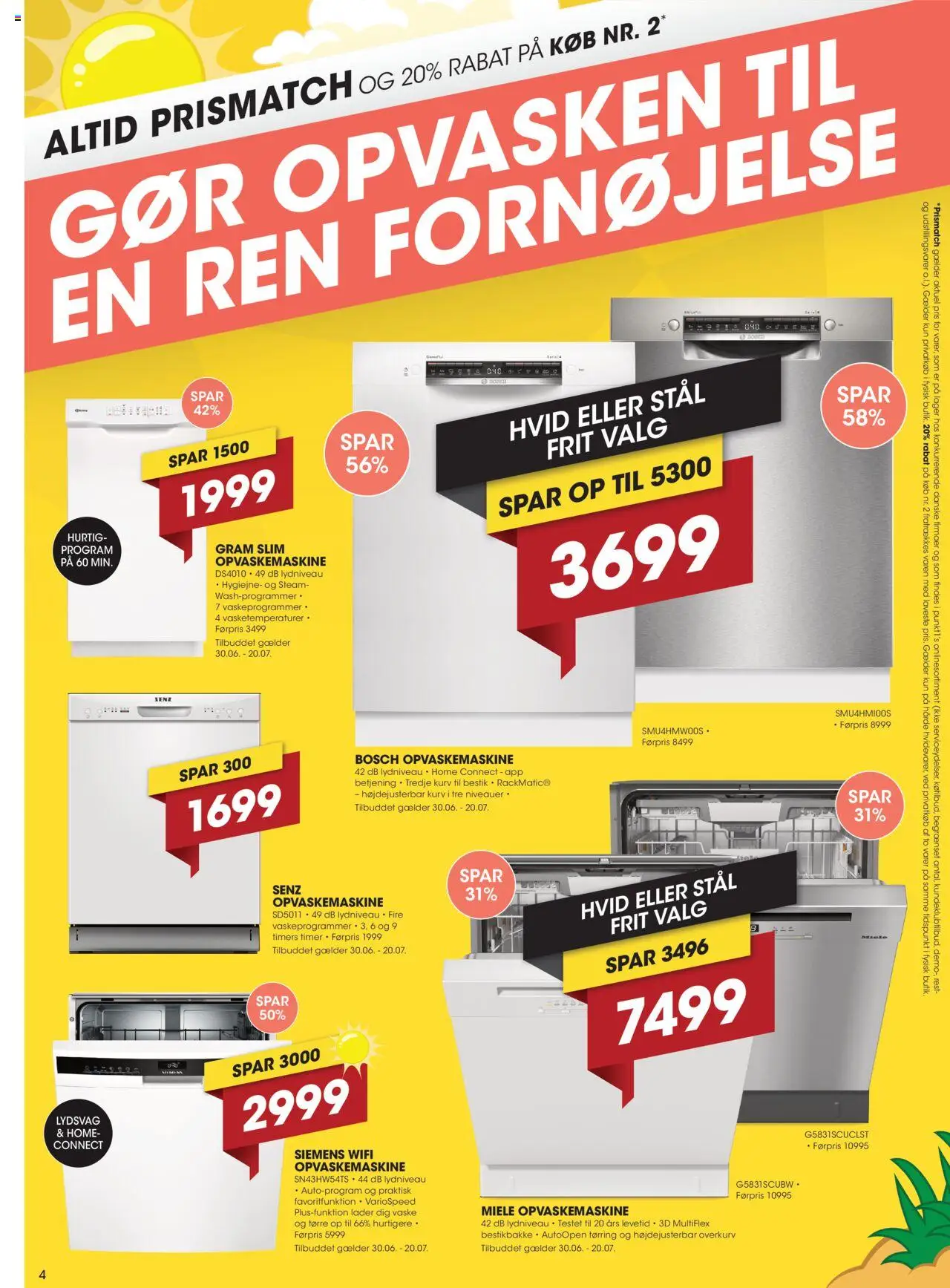 Punkt1 Tilbudsavis gyldig fra 30.06.2025 | Side: 4 | Produkter: Kurv, Søm, Opvaskemaskine