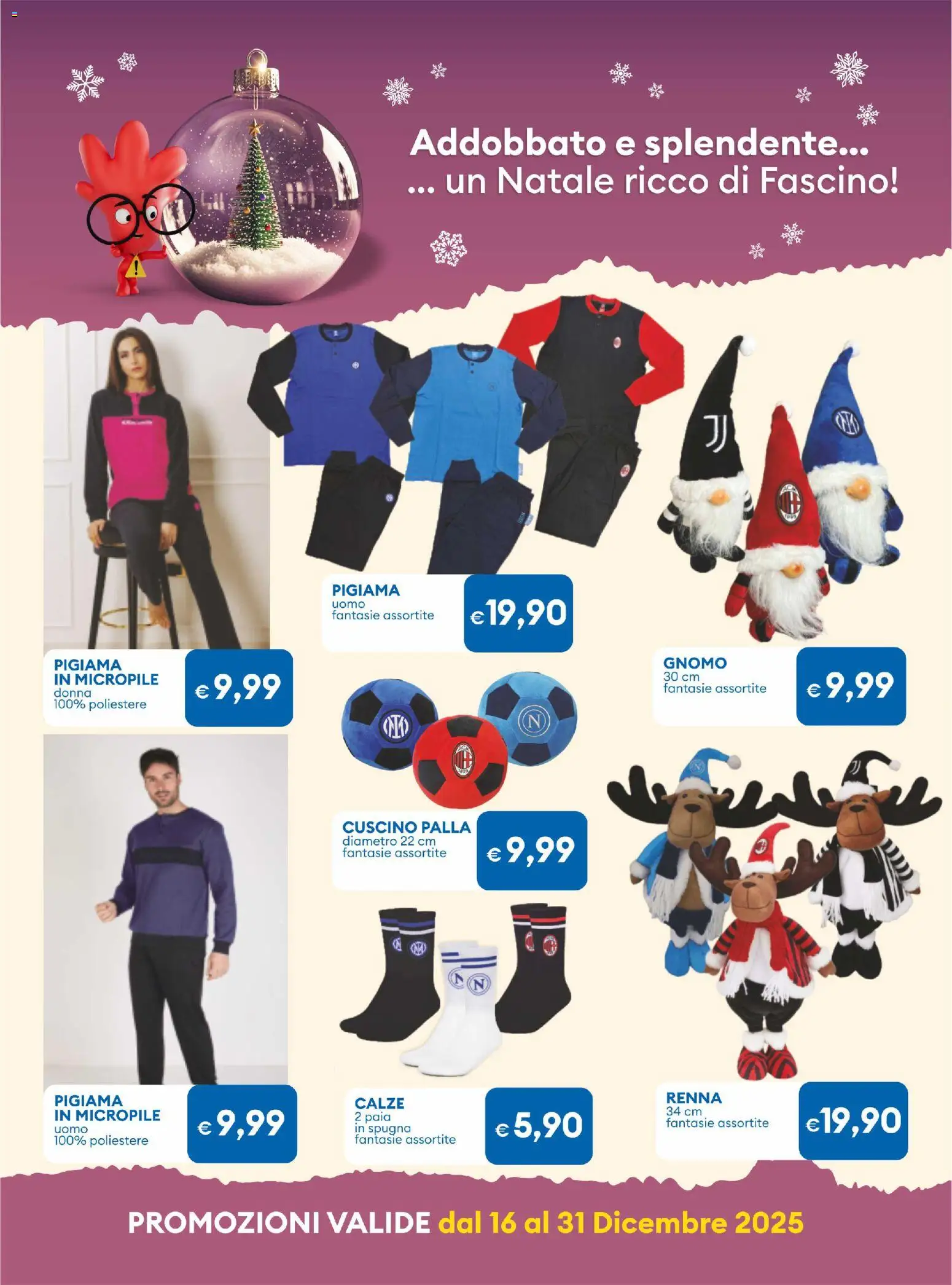 Volantino MD Discount del 16.12.2025 | Pagina: 26 | Prodotti: Spugna, Pigiama, Cuscino