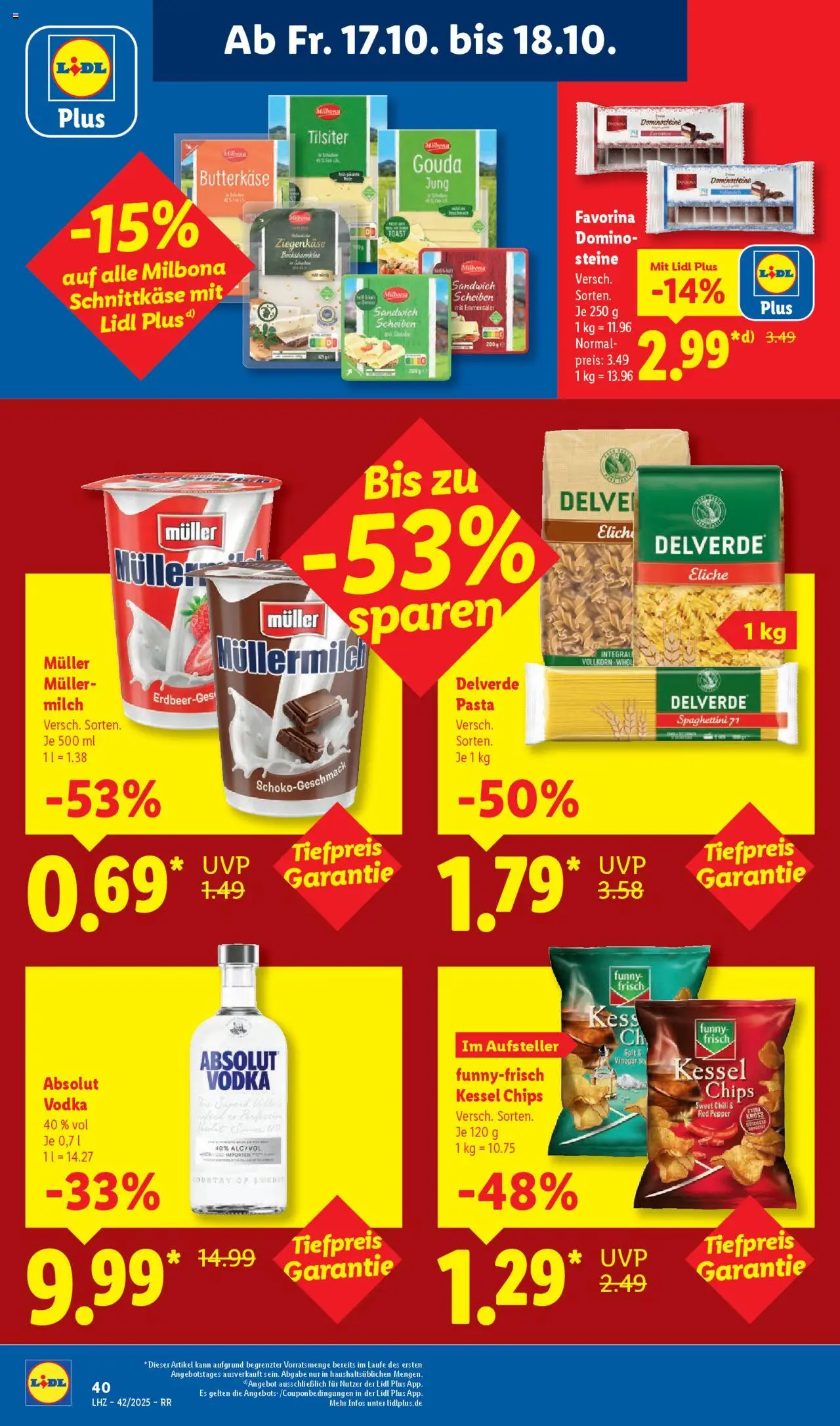 Lidl Prospekt Bestwig – gültig ab 13.10.2025 | Seite: 64 | Produkte: Milch, Toast, Chili, Pasta