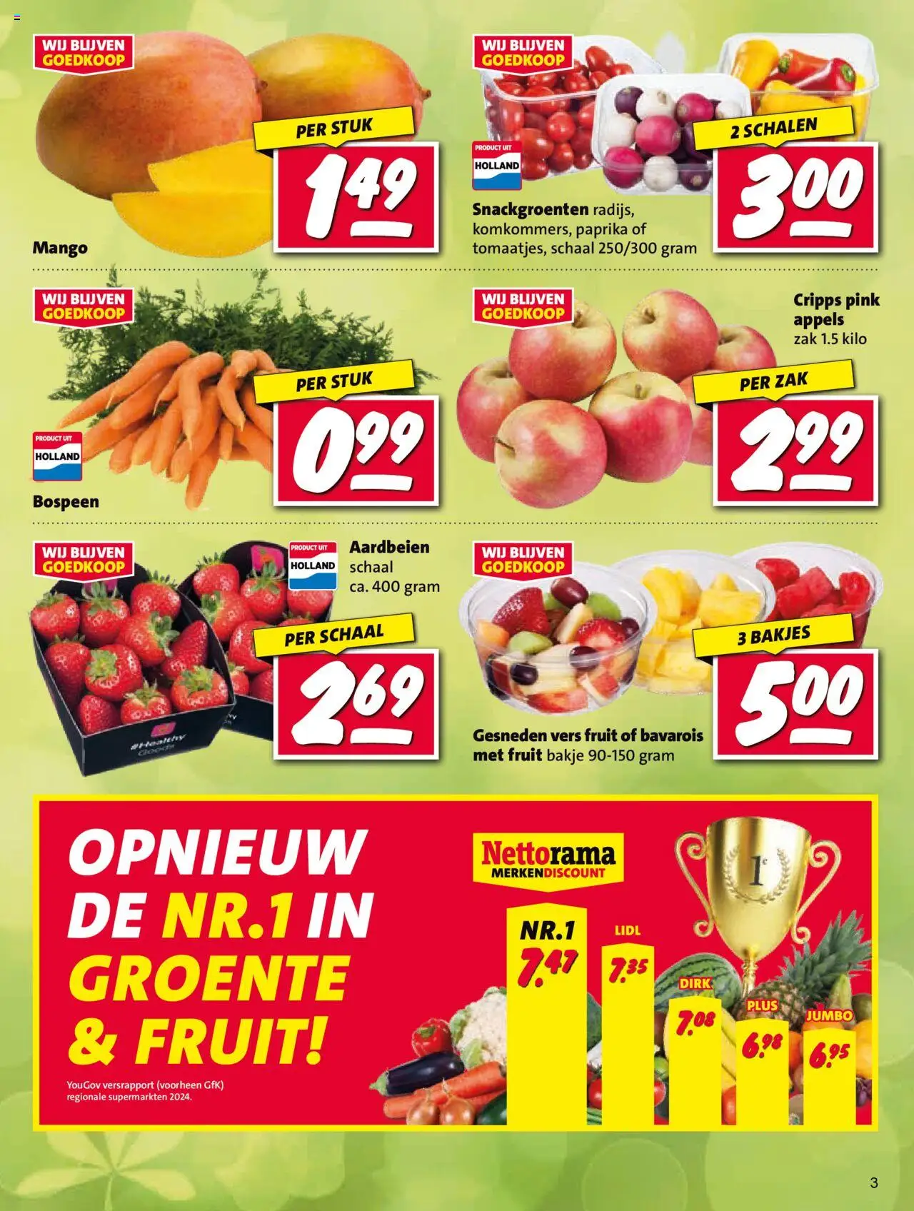  | Pagina: 3 | Producten: Appels, Schaal, Kész piskótalap, Mango