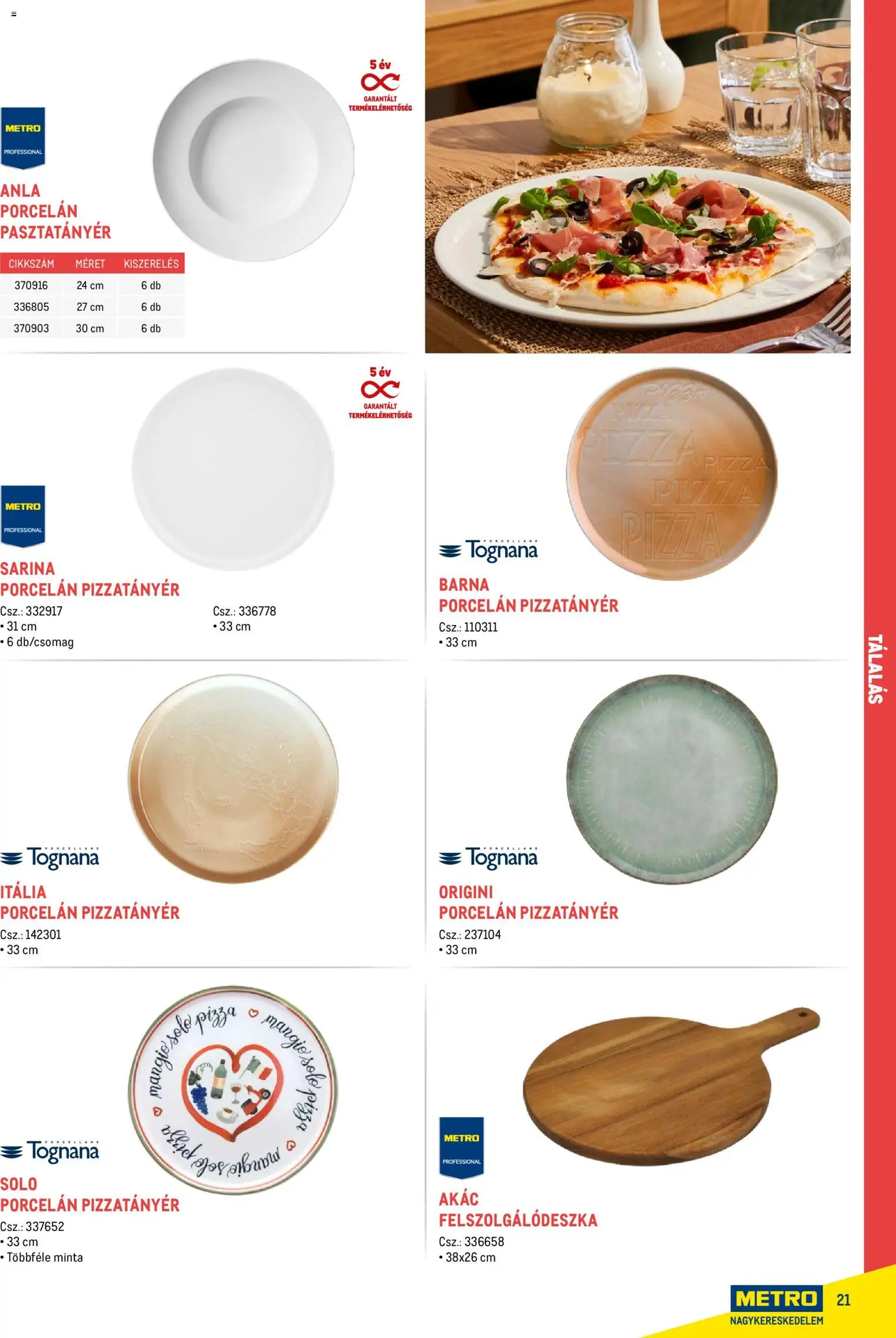 Metro akciós ujság - amely érvényes a következő dátumtól: 18.02.2026 | Oldal: 21 | Termékek: Pizza