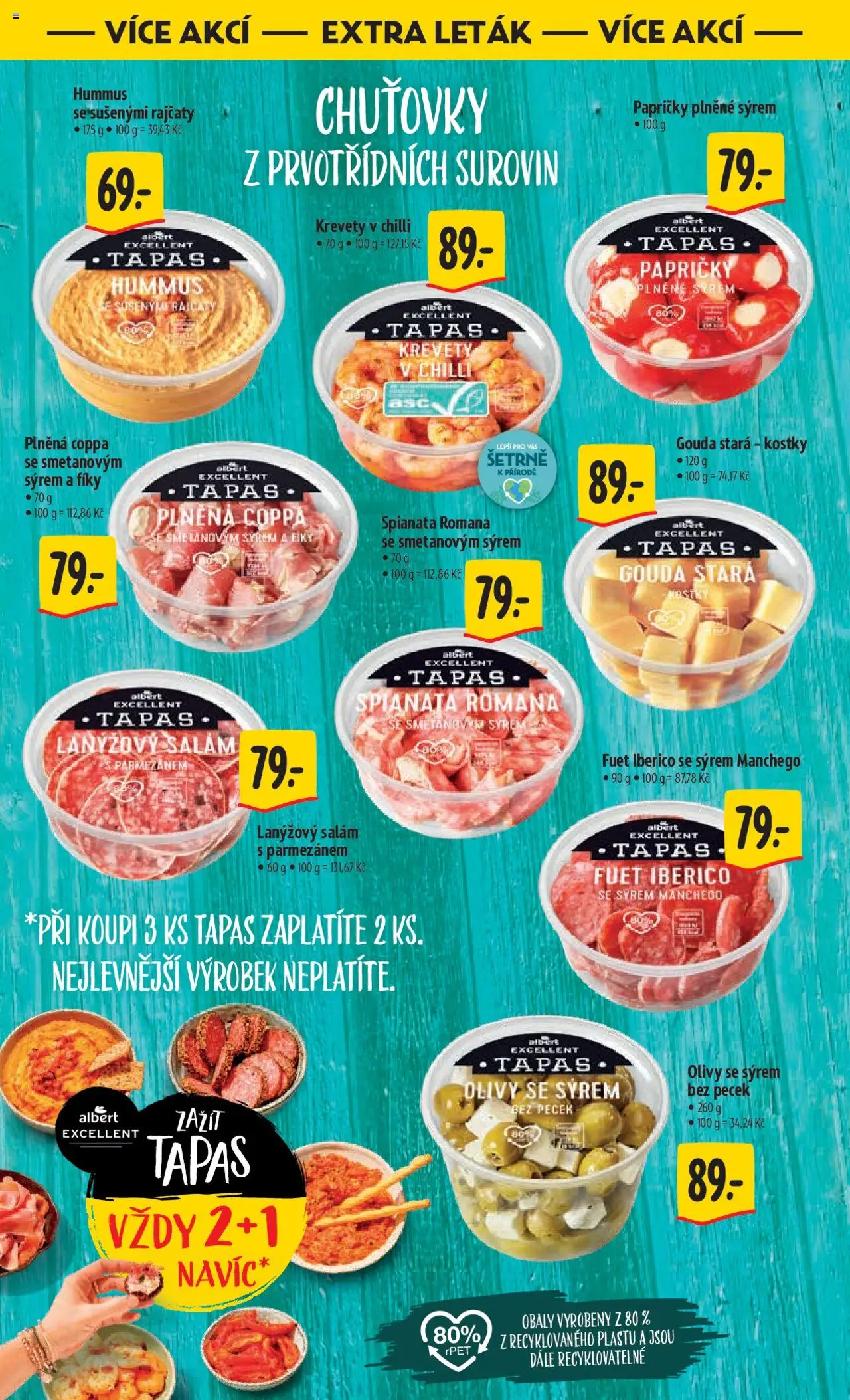 Albert leták - Hypermarket od 13.08.2025 | Strana: 46 | Produkty: Salám, Kostky, Fuet, Krevety