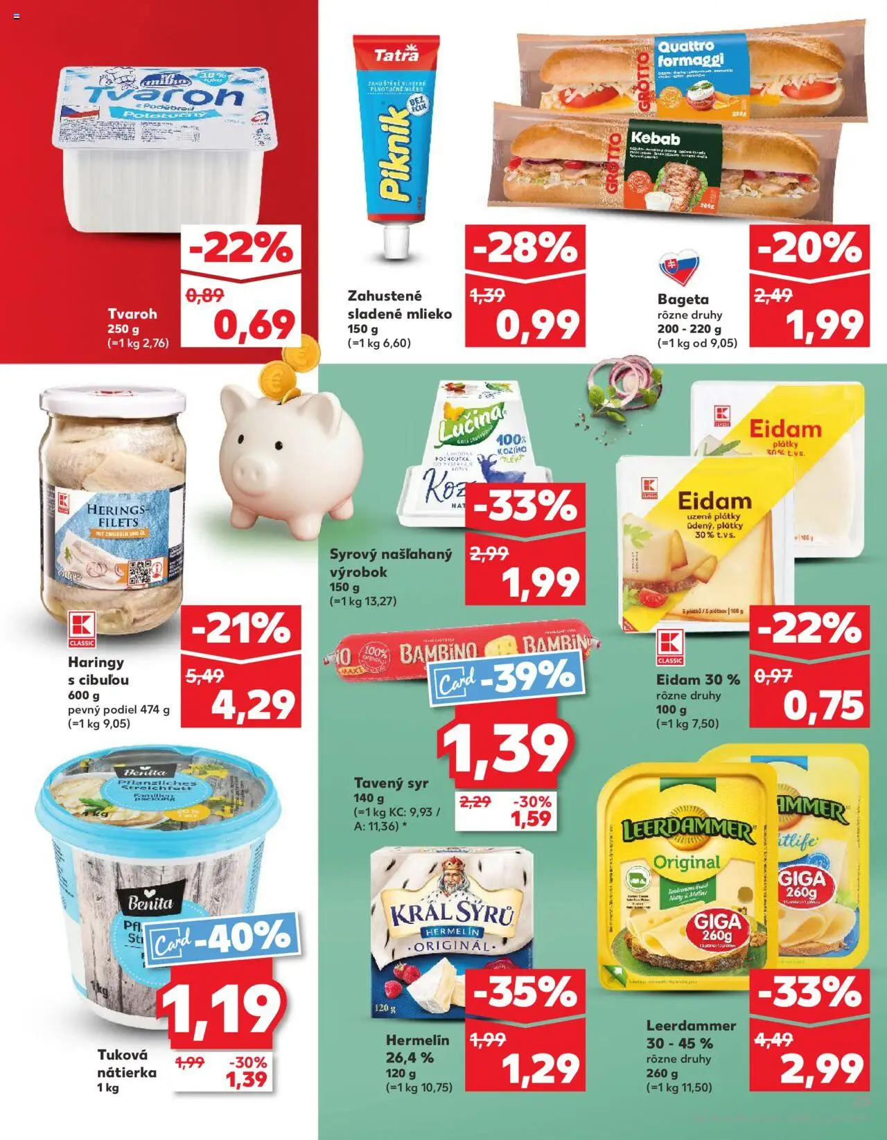 Nové Kaufland akcie – leták je platný od 16.10.2025 | Strana: 23 | Produkty: Mlieko, Syr, Eidam, Tvaroh