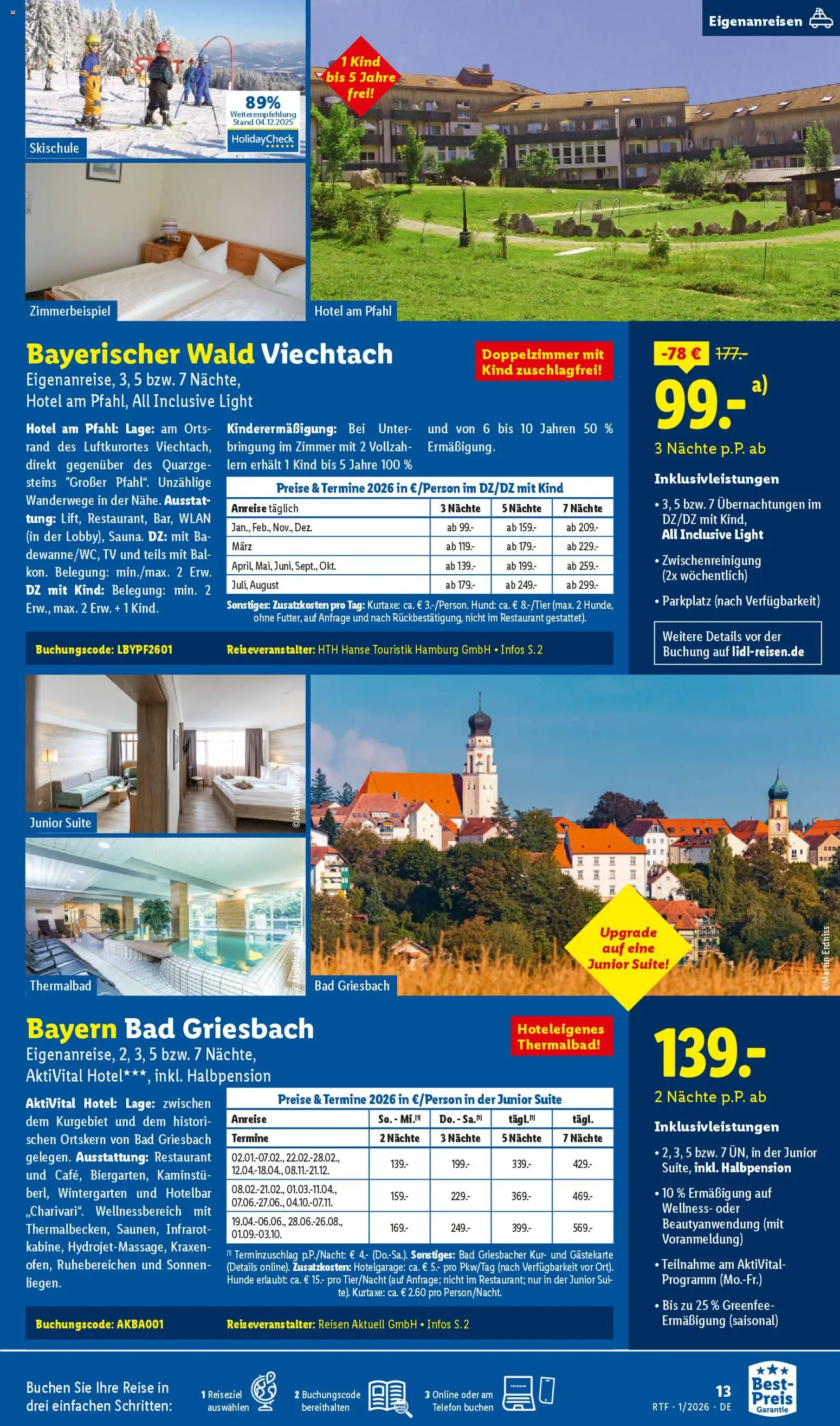 Lidl Reisen - Prospekt – gültig ab 14.01.2026 | Seite: 13 | Produkte: Bad, Telefon, TV