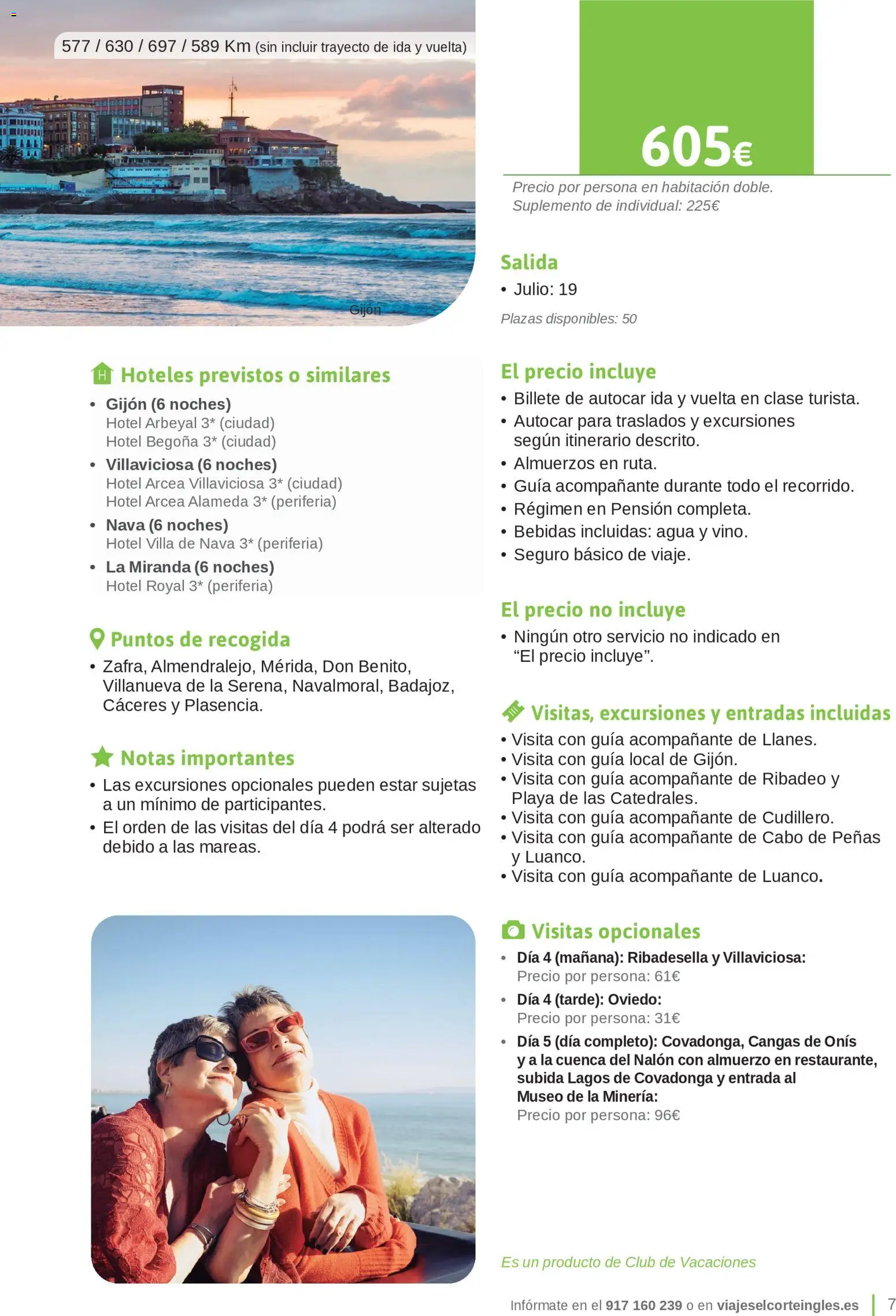 Viajes El Corte Inglés Junta de Extremadura │ válido desde el 01.03.2026 | Página: 7