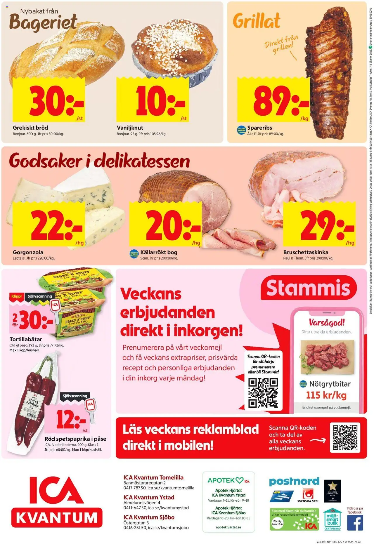 ICA Kvantum reklamblad aktuell från 01.09.2025 | Sida: 10 | Produkter: Bröd, Spel