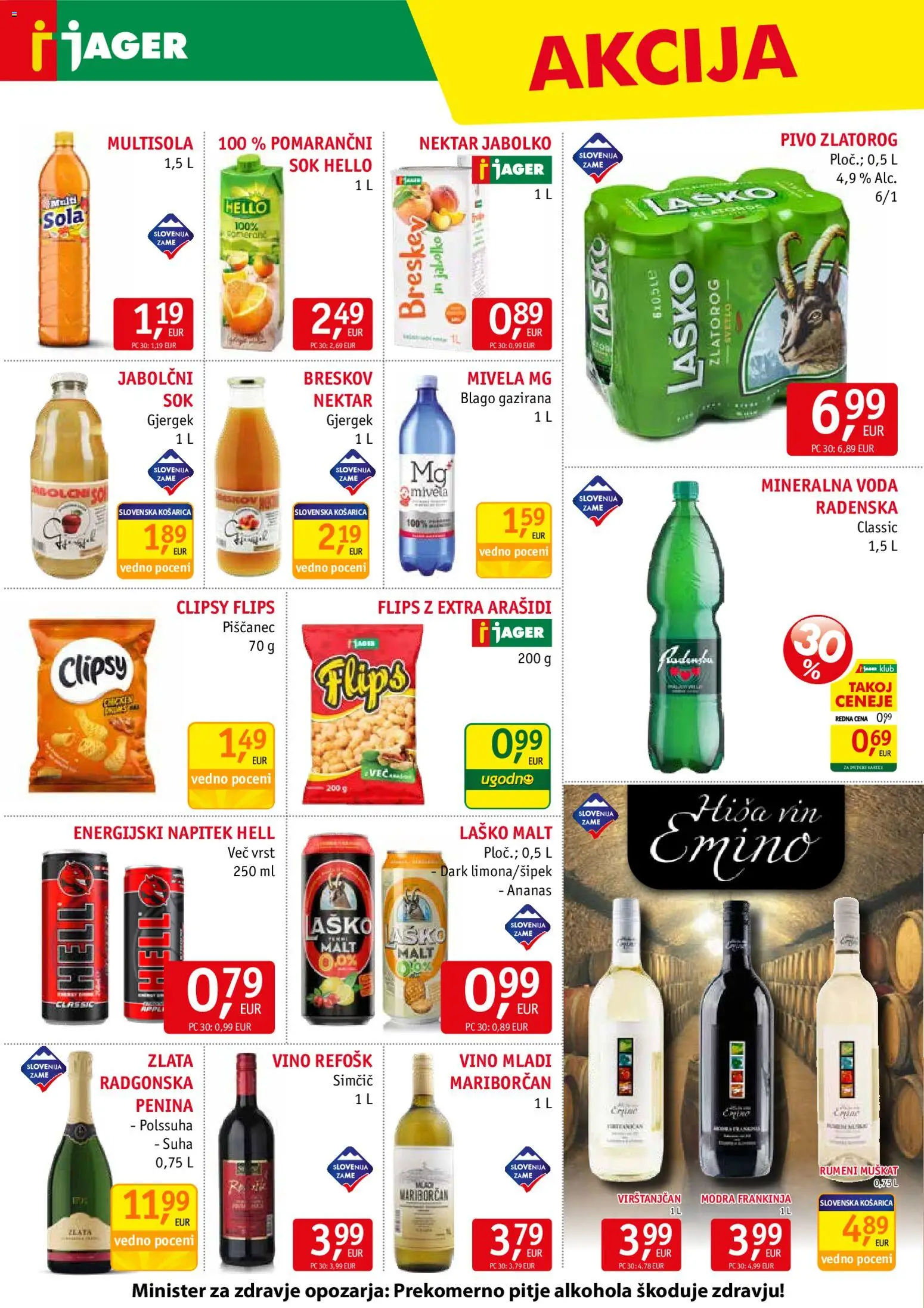 Novi Jager katalog ponudbe – veljaven od 26.11.2025 | Stran: 12 | Izdelki: Flips, Sok, Vino, Ananas