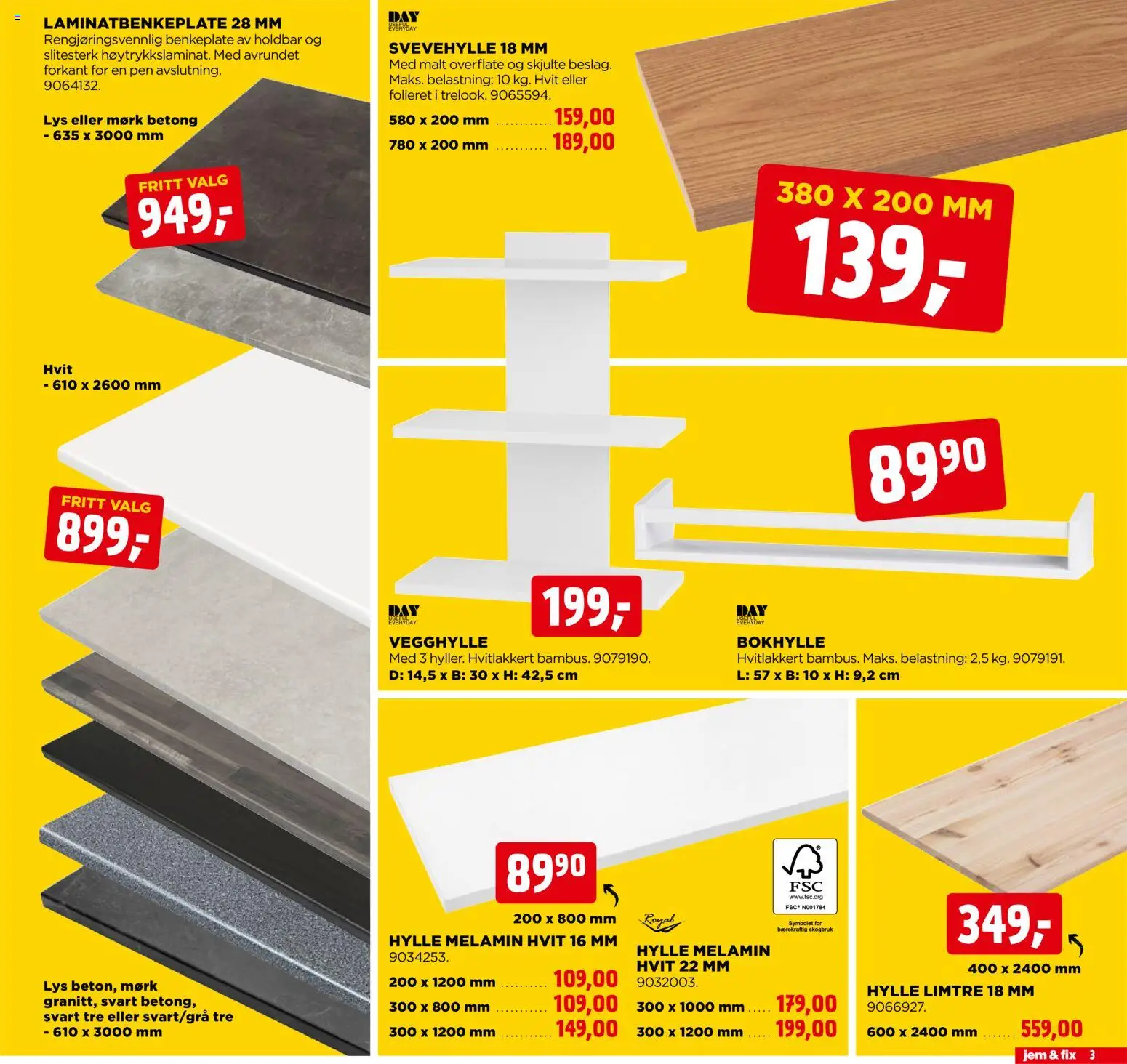 {H1} | Side: 3 | Produkter: Bokhylle, Lys, Hylle