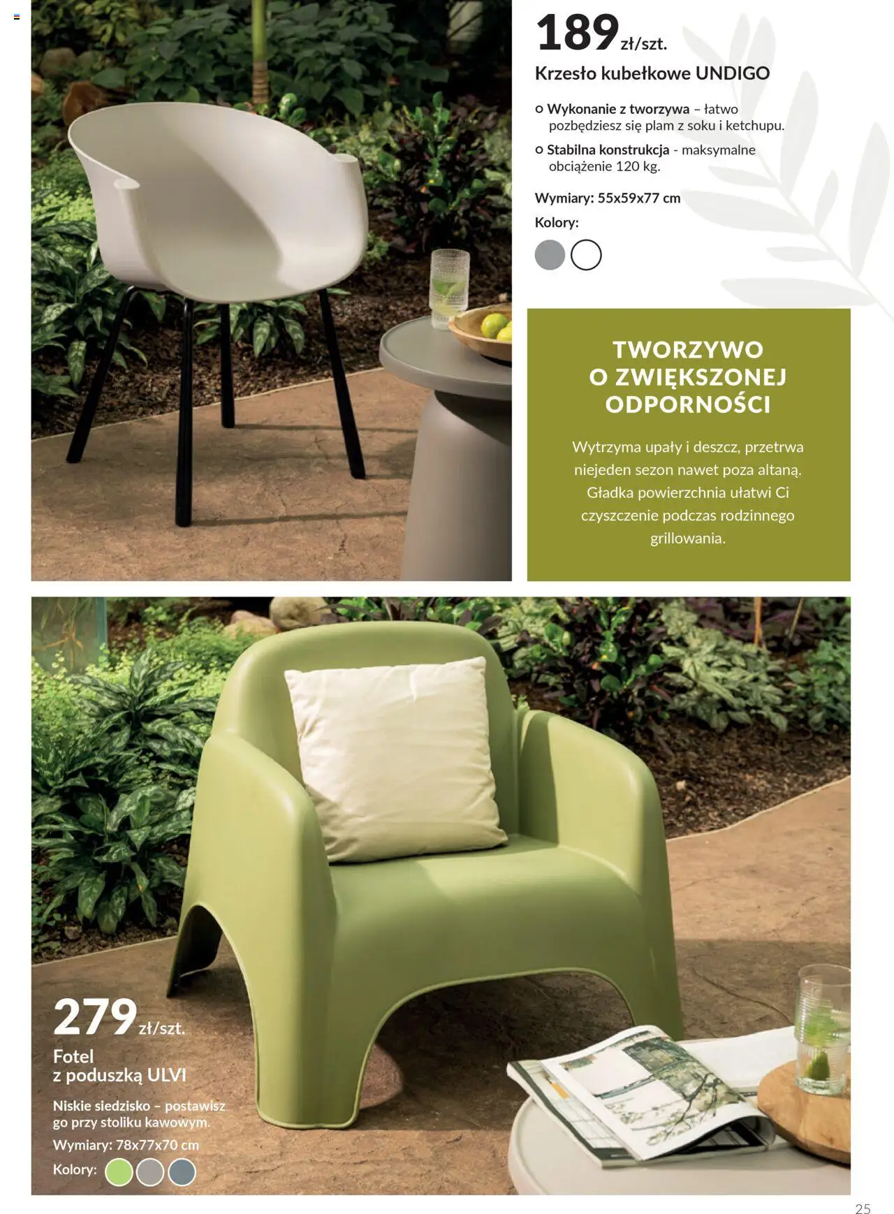 Salony Agata Gazetka - Ogród od 26.05.2025 | Strona: 25 | Produkty: Poduszka, Fotel, Krzesło