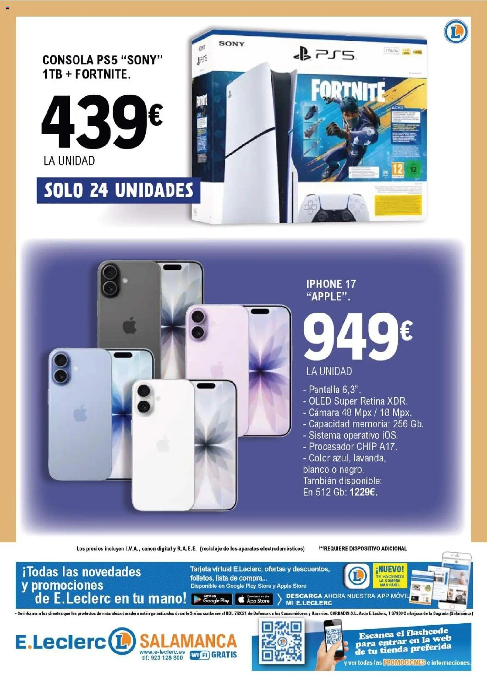 E.Leclerc folleto │ válido desde el 17.12.2025 | Página: 12 | Productos: Té, Consola, Iphone, Cámara