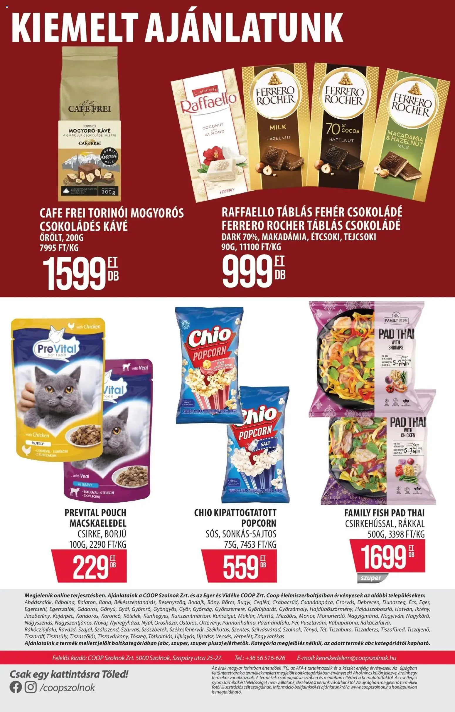 COOP Szolnok akciós ujság - amely érvényes a következő dátumtól: 12.02.2026 | Oldal: 11 | Termékek: Egér, Raffaello, Popcorn, Csokoládé